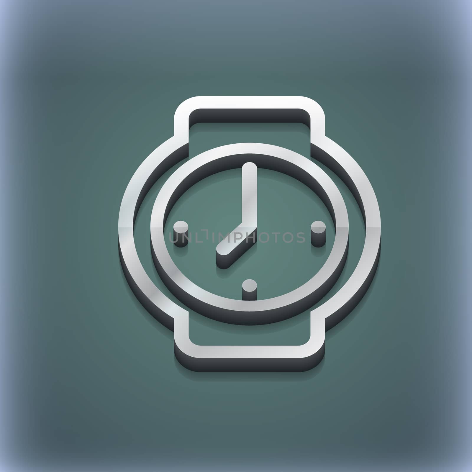 watches icon symbol. 3D style. Trendy, modern design with space for your text illustration. Raster version