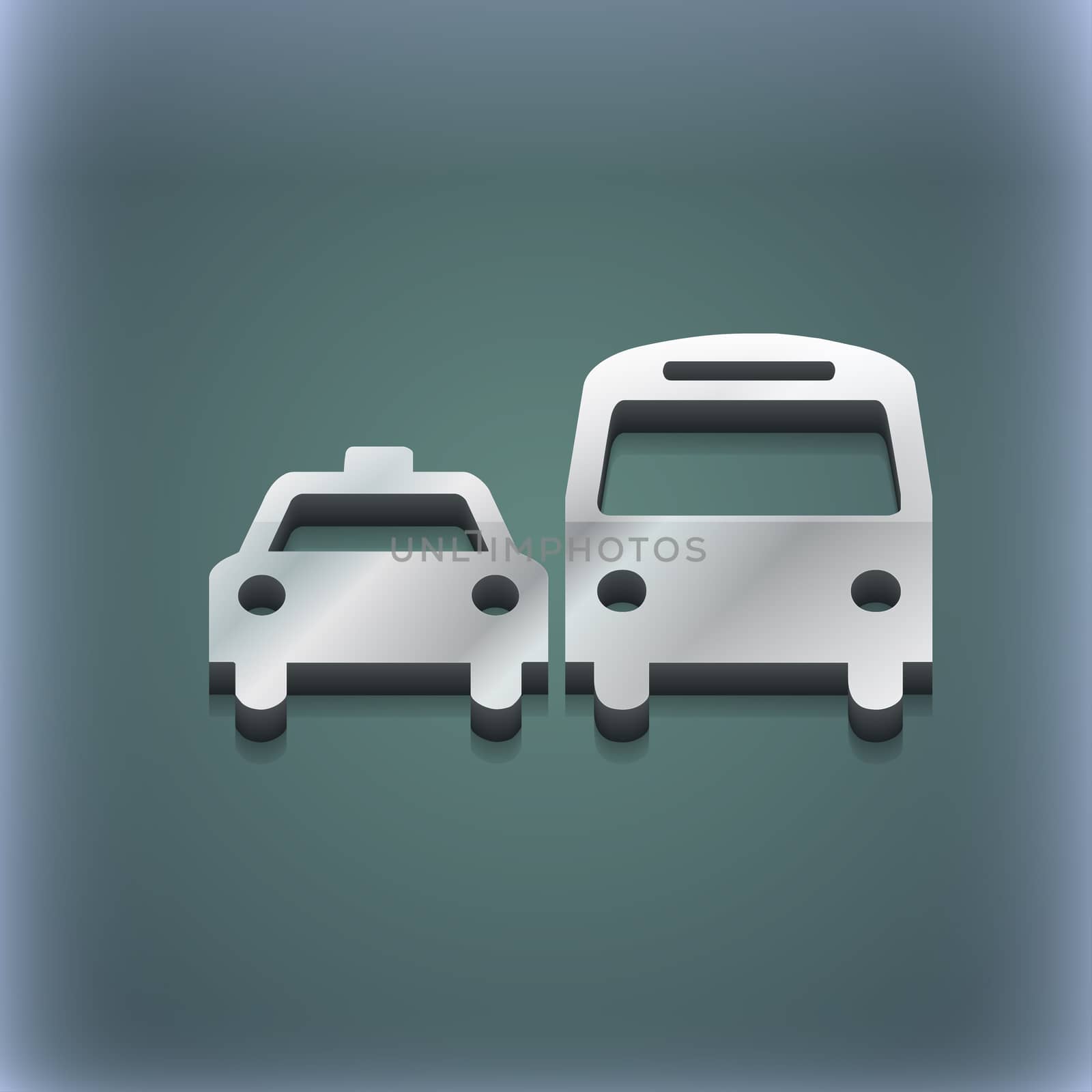 taxi icon symbol. 3D style. Trendy, modern design with space for your text . Raster by serhii_lohvyniuk