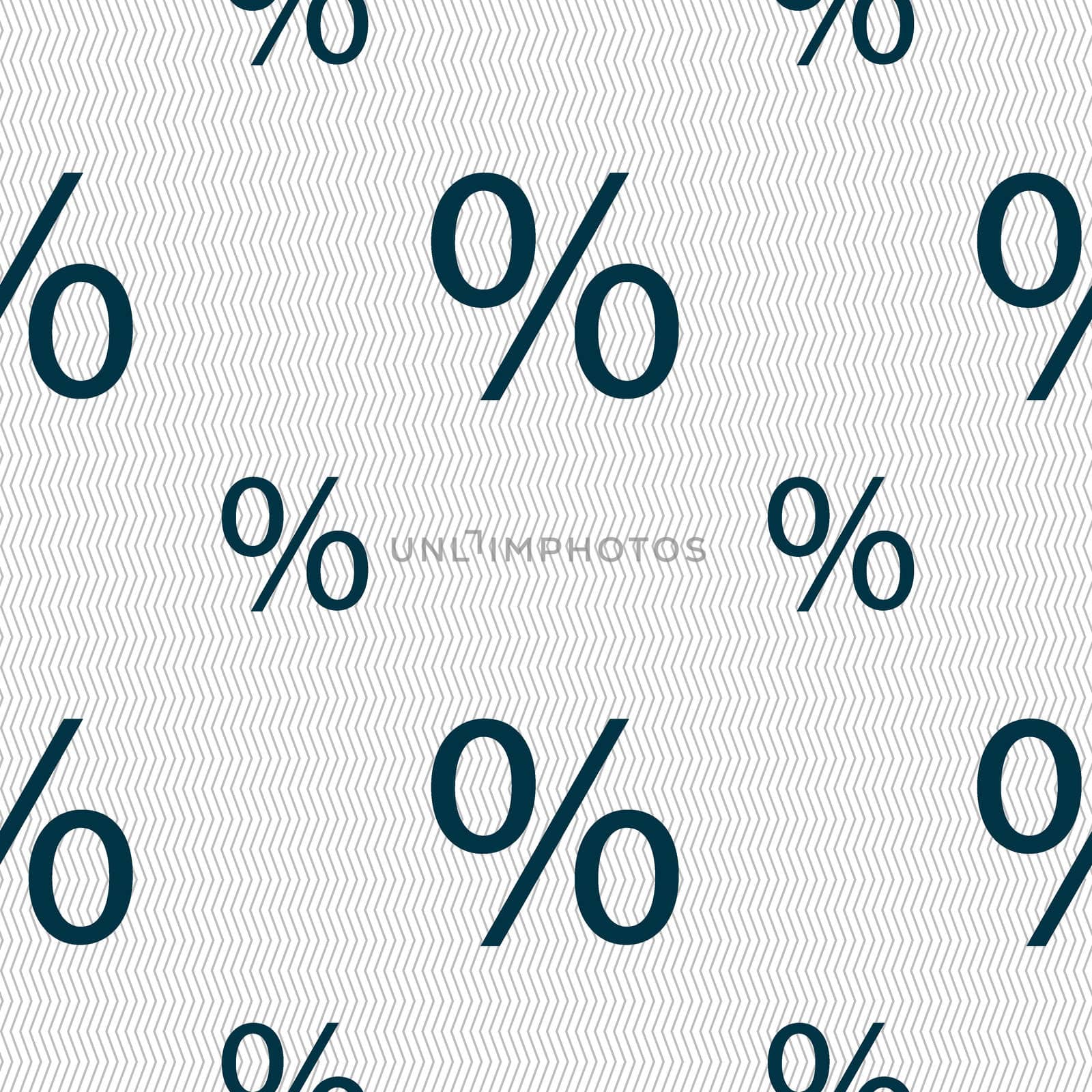 Discount percent sign icon. Modern interface website buttons. Seamless pattern with geometric texture. illustration