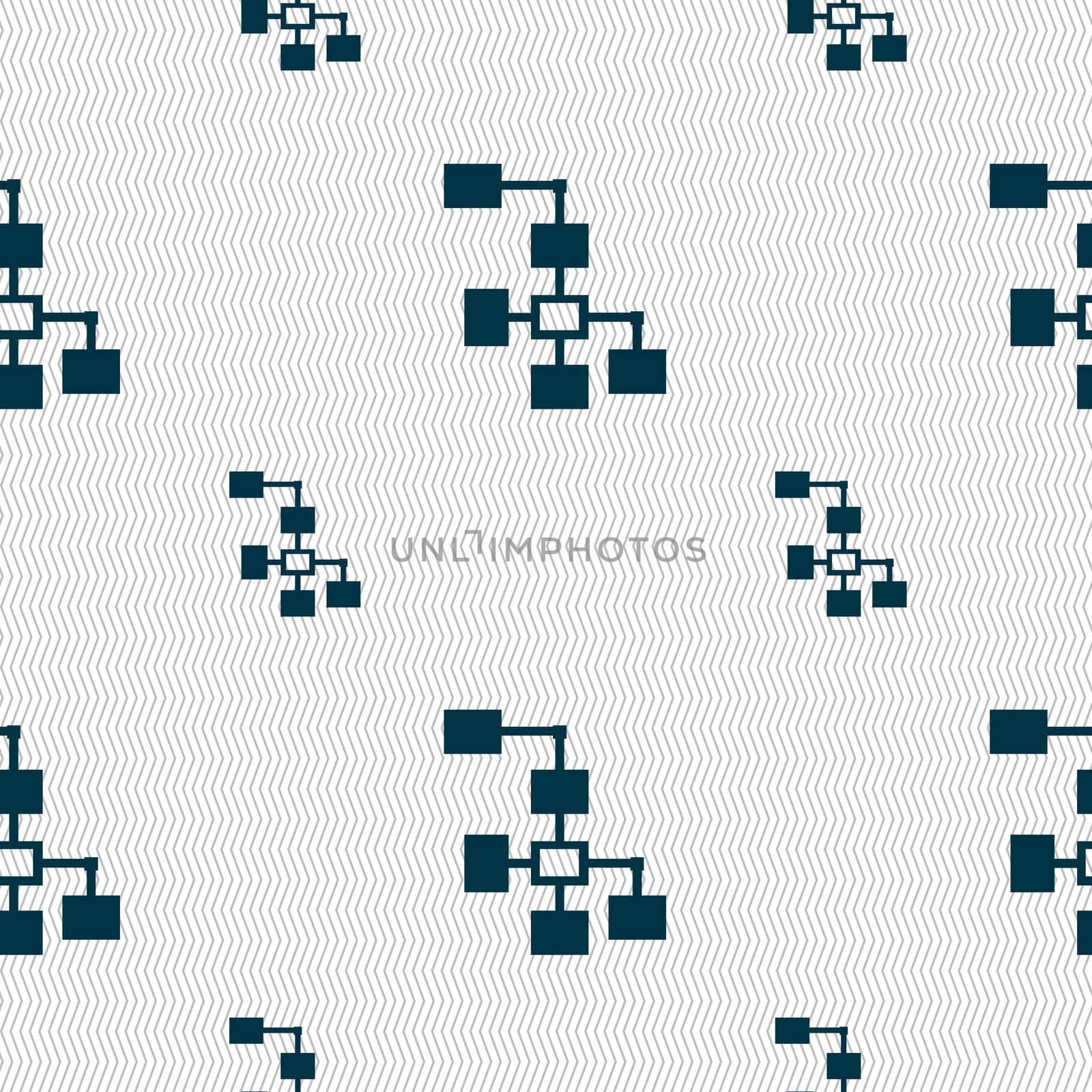 Local Network icon sign. Seamless pattern with geometric texture. illustration