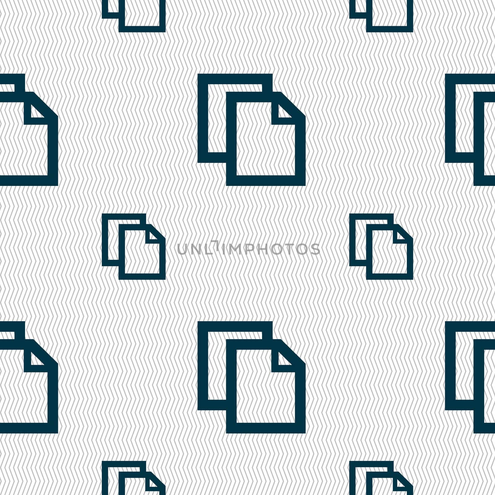 Edit document sign icon. content button.. Seamless pattern with geometric texture. illustration