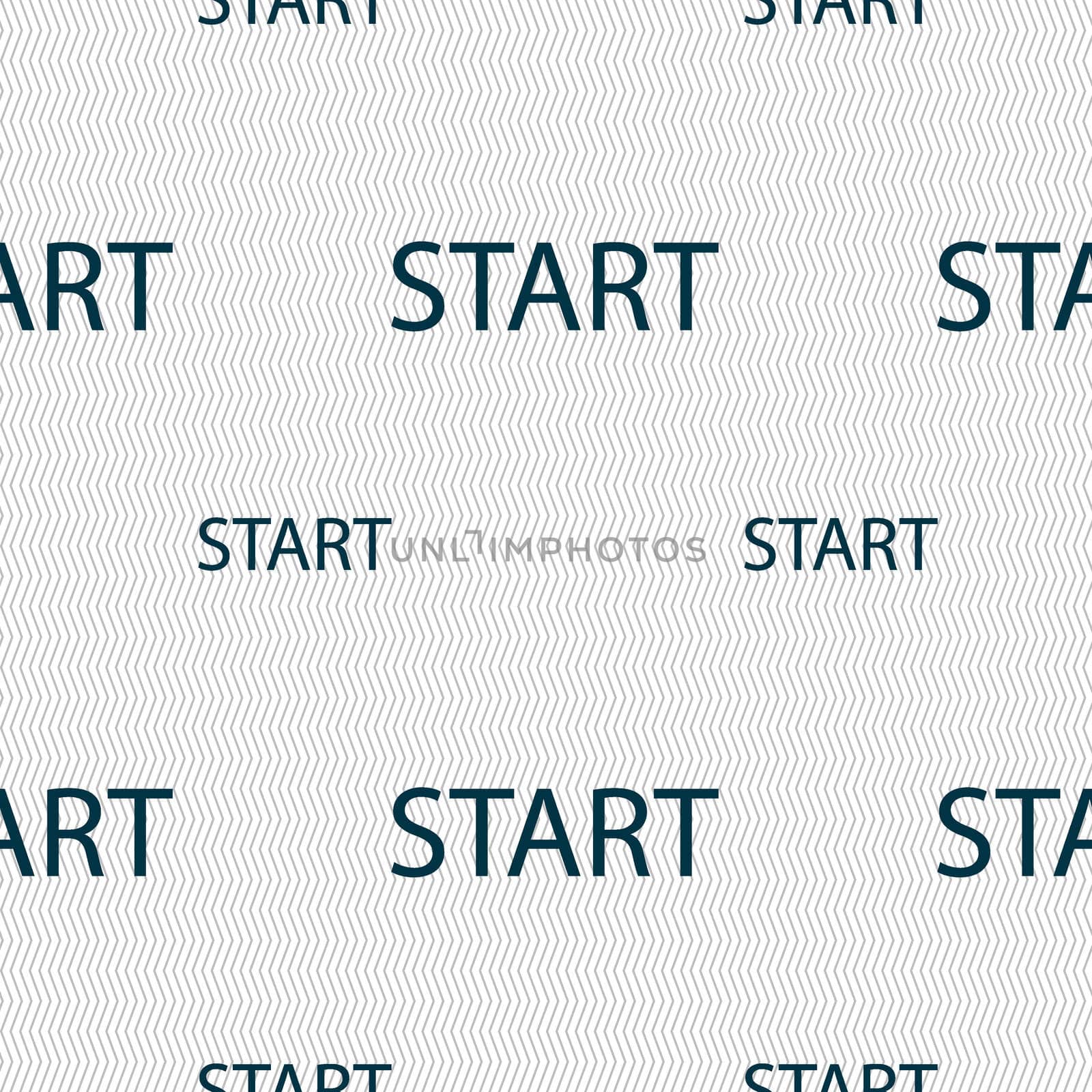 Start engine sign icon. Seamless pattern with geometric texture. illustration