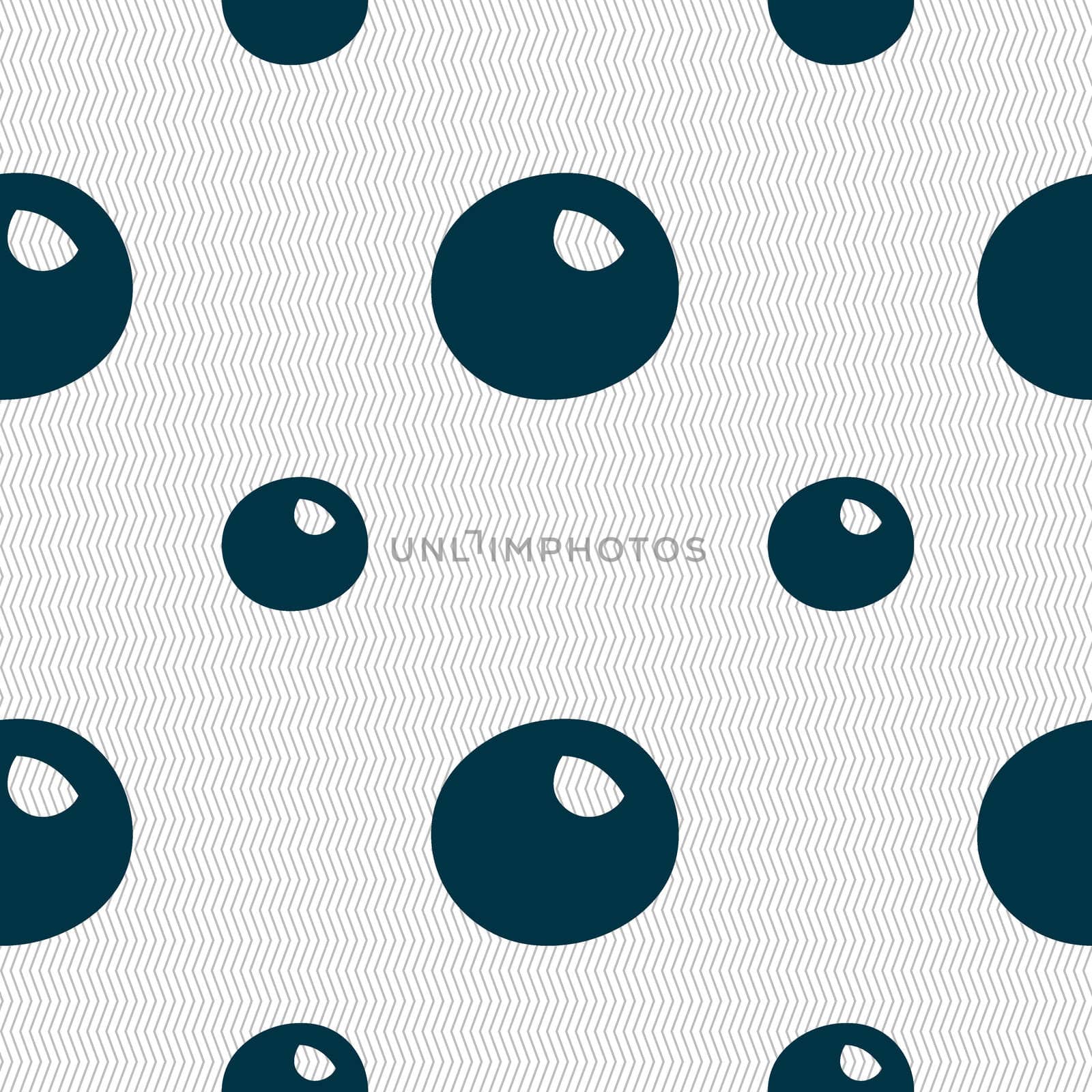 number zero icon sign. Seamless pattern with geometric texture. illustration