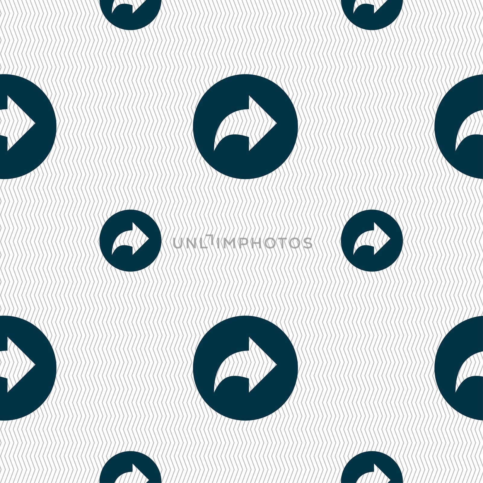 Arrow right, Next icon sign. Seamless pattern with geometric texture.  by serhii_lohvyniuk