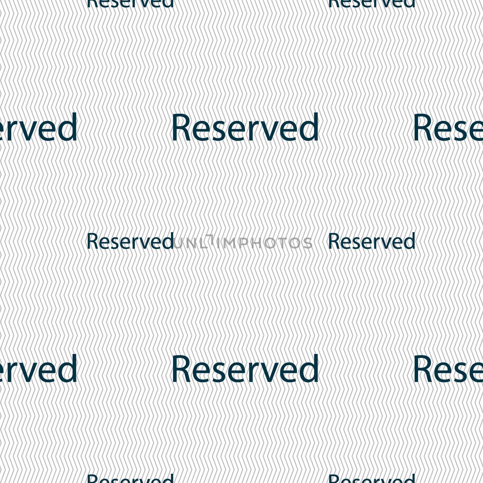 Reserved sign icon. Seamless pattern with geometric texture.  by serhii_lohvyniuk