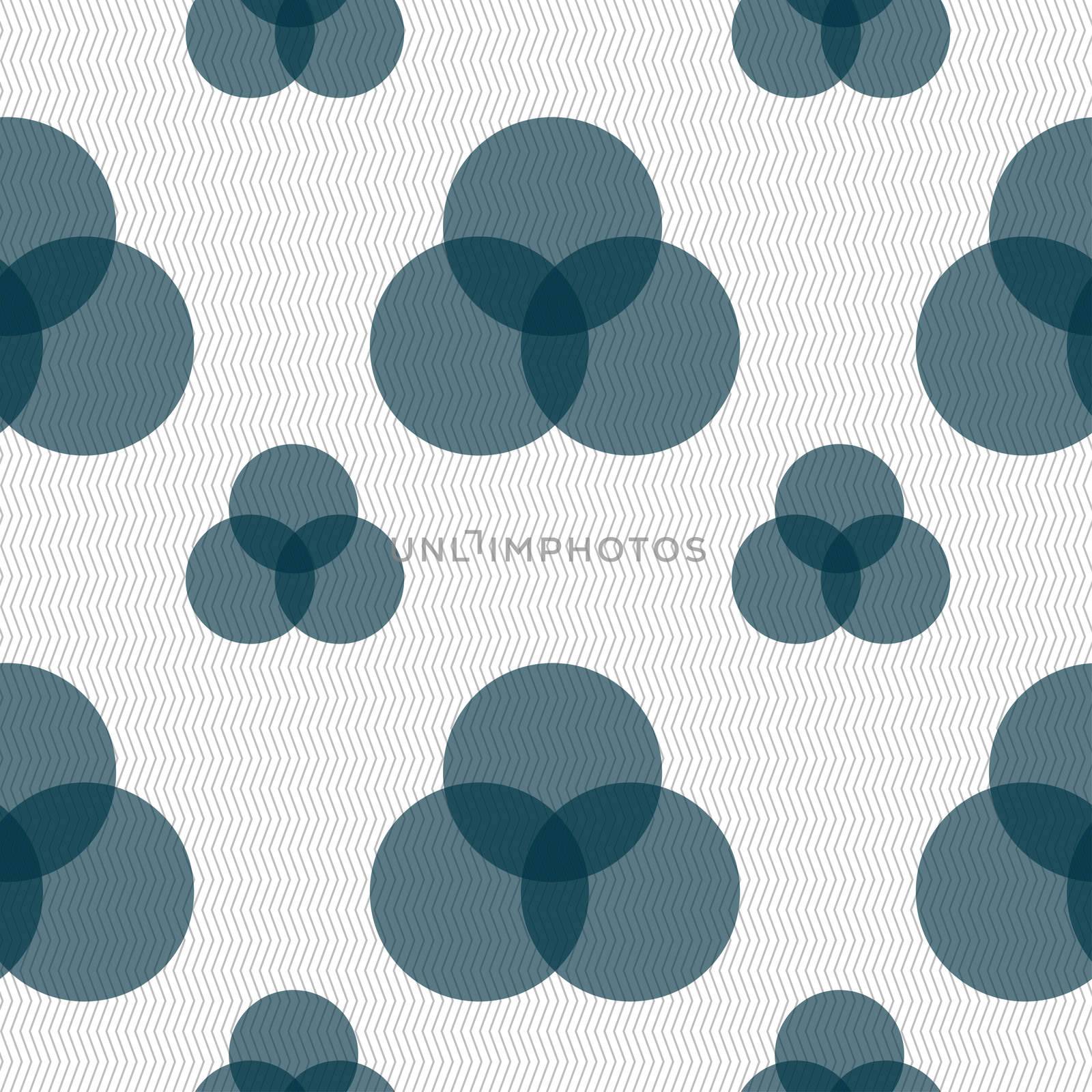 Color scheme icon sign. Seamless pattern with geometric texture. illustration