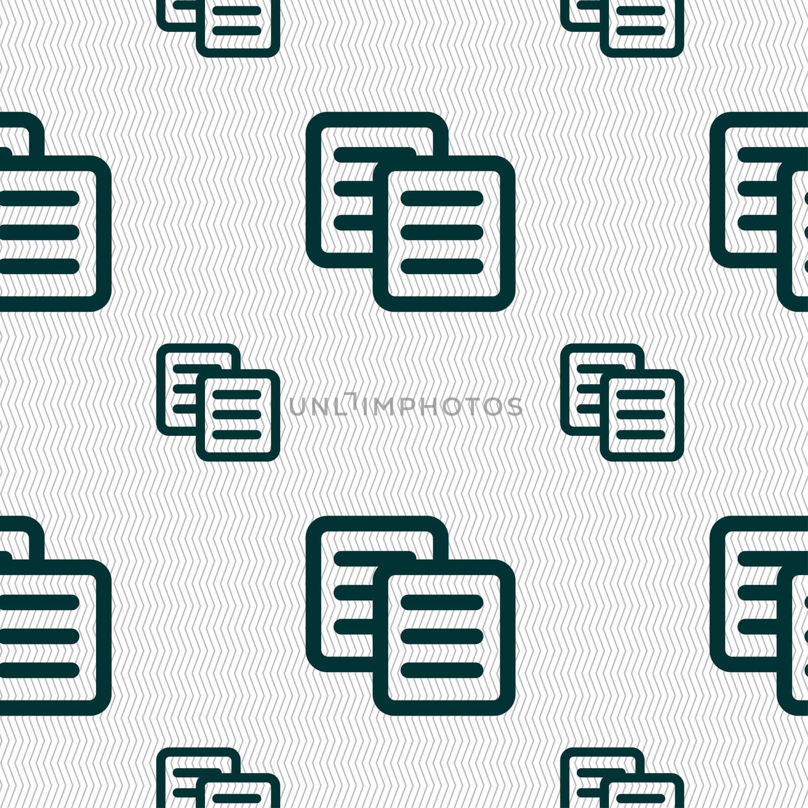 copy icon sign. Seamless pattern with geometric texture.  by serhii_lohvyniuk