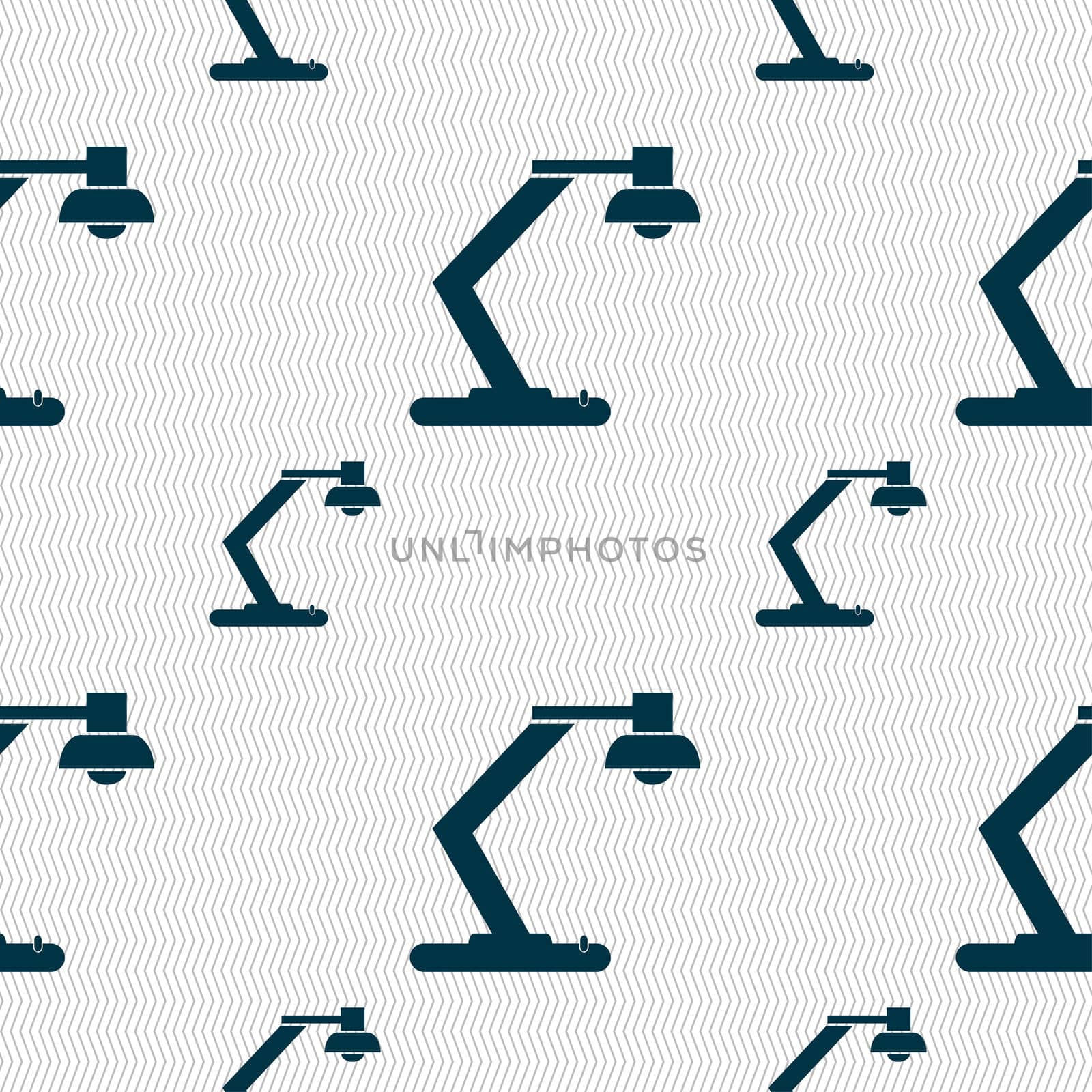 light, bulb, electricity icon sign. Seamless pattern with geometric texture.  by serhii_lohvyniuk