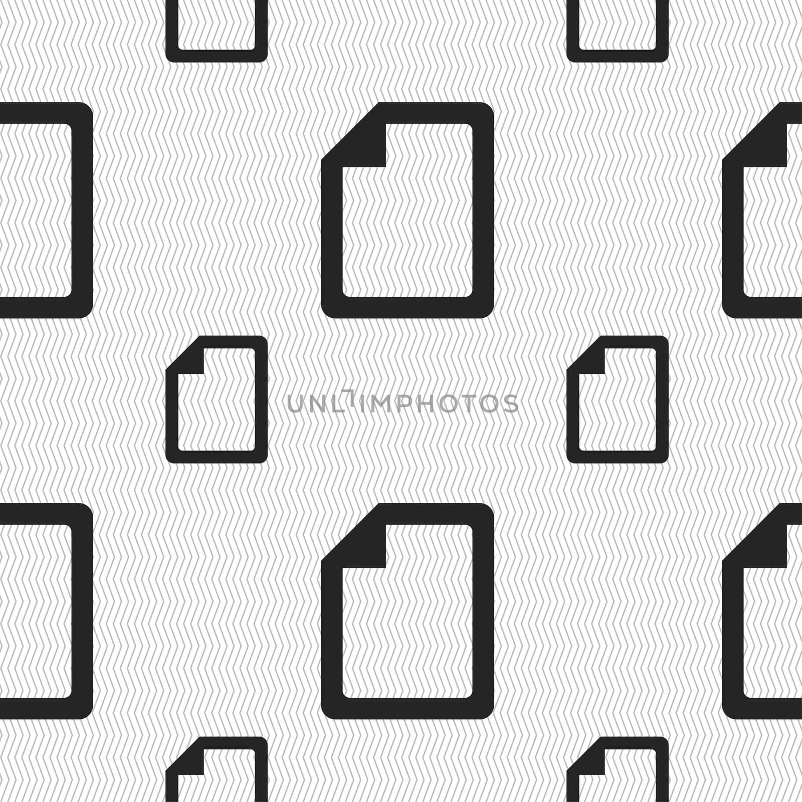 Text file icon sign. Seamless pattern with geometric texture.  by serhii_lohvyniuk