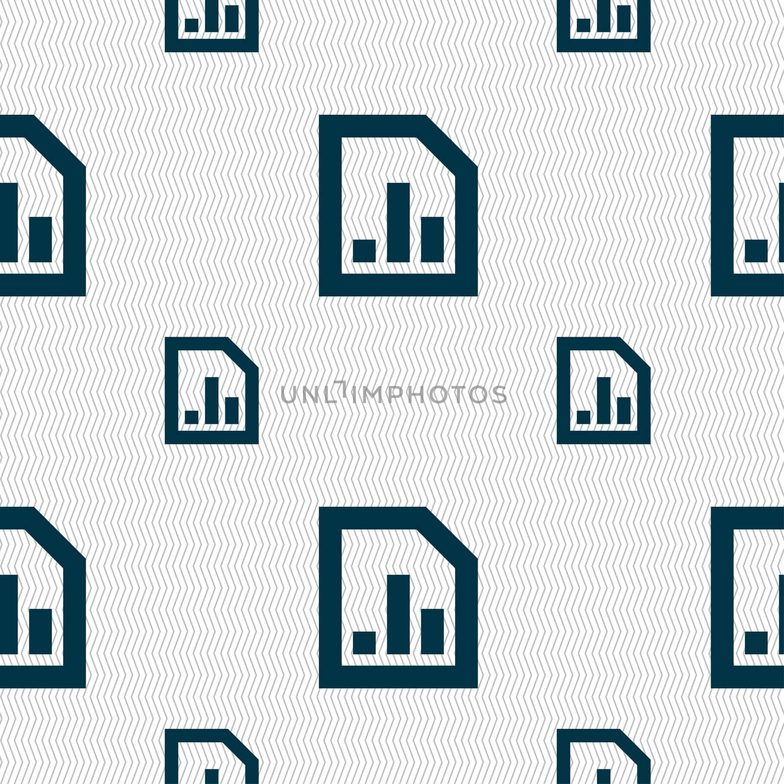 Growth and development concept. graph of Rate icon sign. Seamless pattern with geometric texture.  by serhii_lohvyniuk
