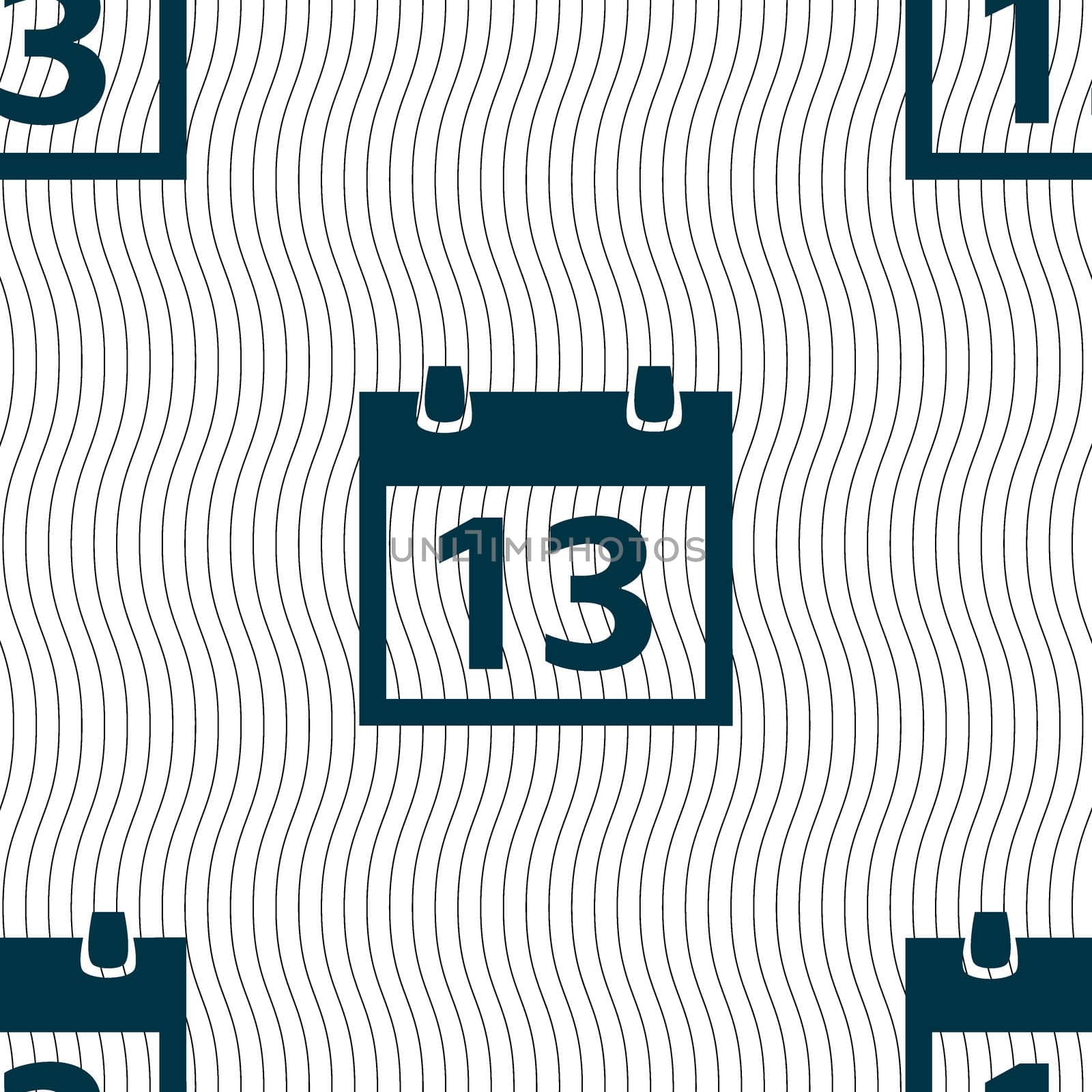 Calendar sign icon. days month symbol. Date button. Seamless pattern with geometric texture. illustration