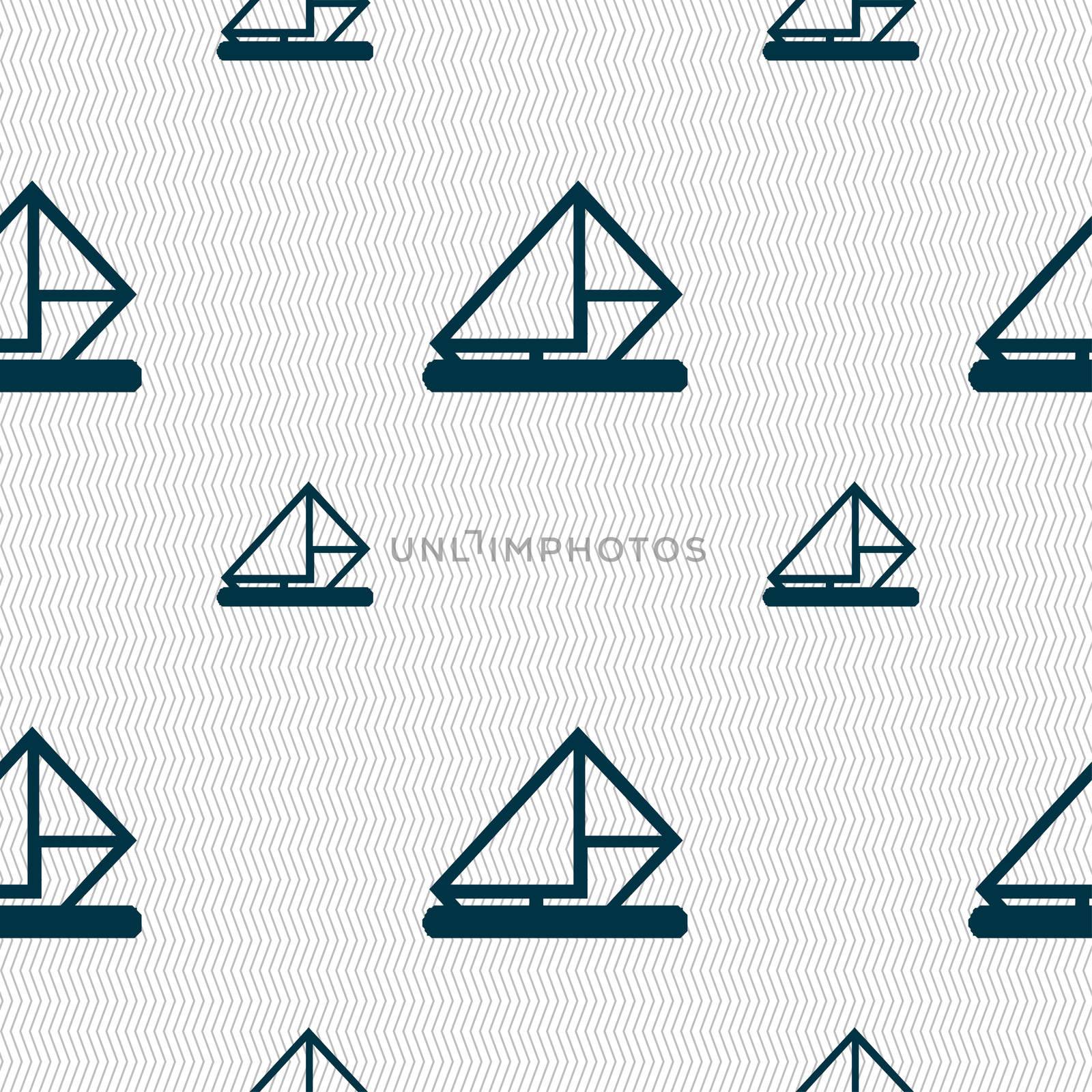 letter, envelope, mail icon sign. Seamless pattern with geometric texture.  by serhii_lohvyniuk