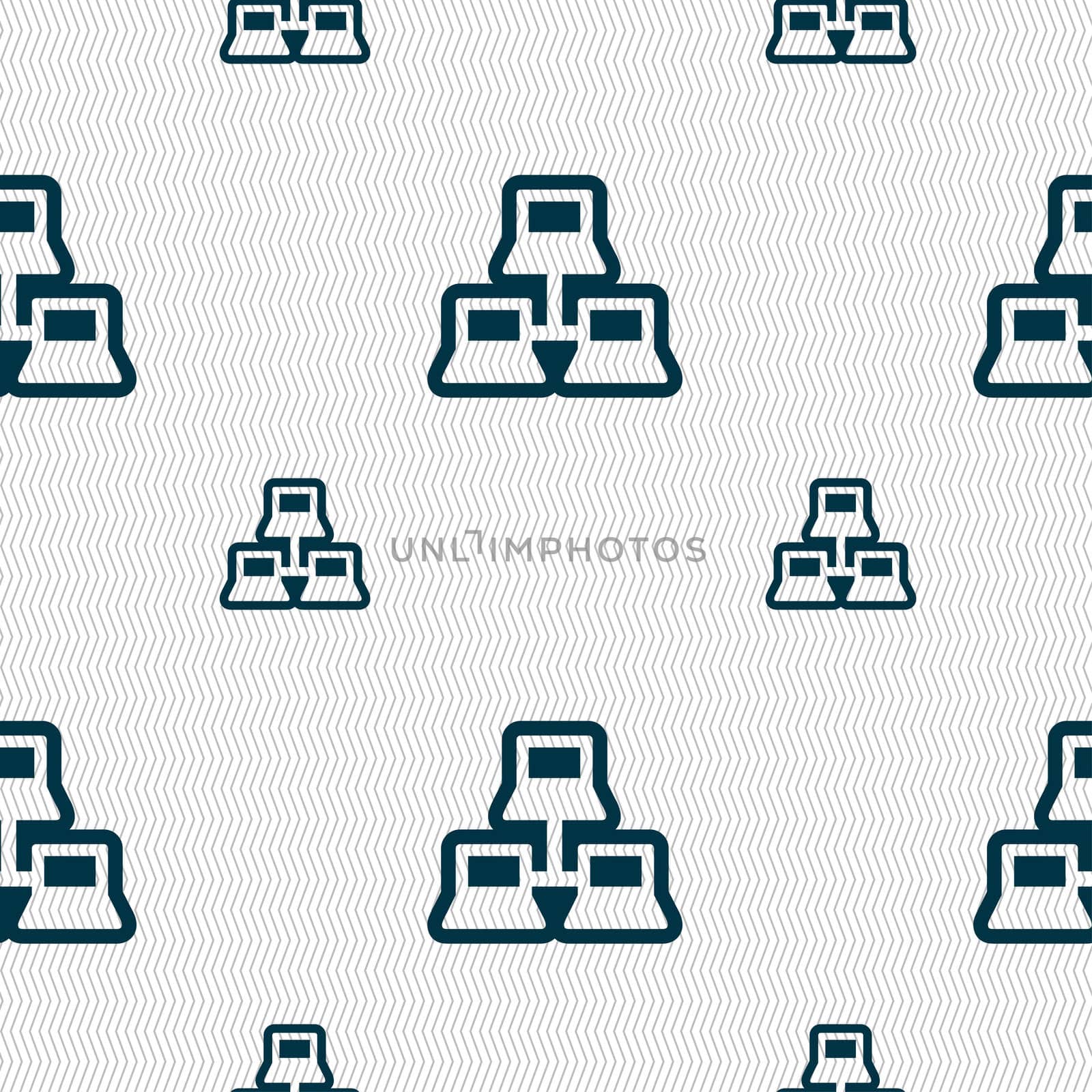 local area network icon sign. Seamless pattern with geometric texture. illustration