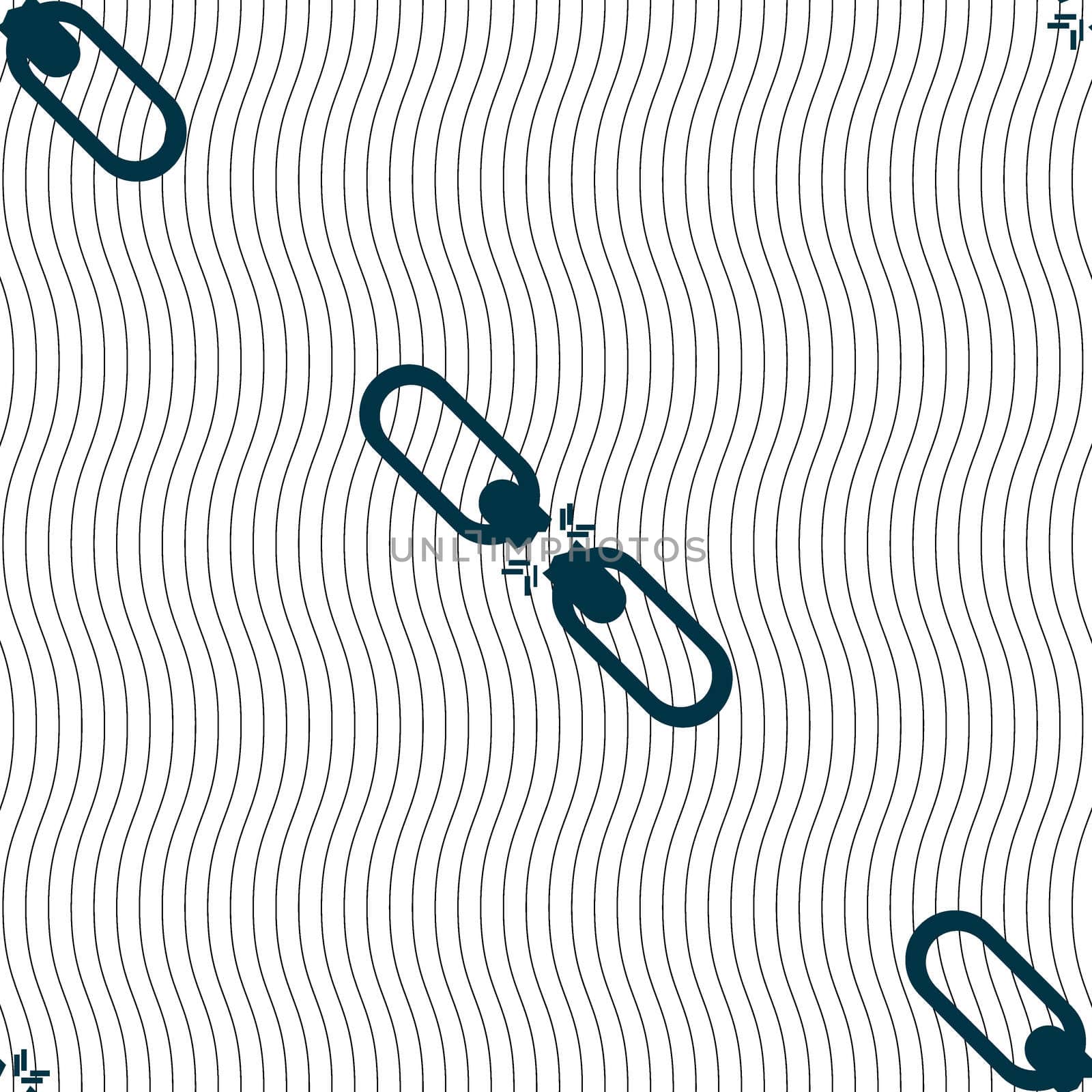 Broken connection flat single icon. Seamless pattern with geometric texture.  by serhii_lohvyniuk