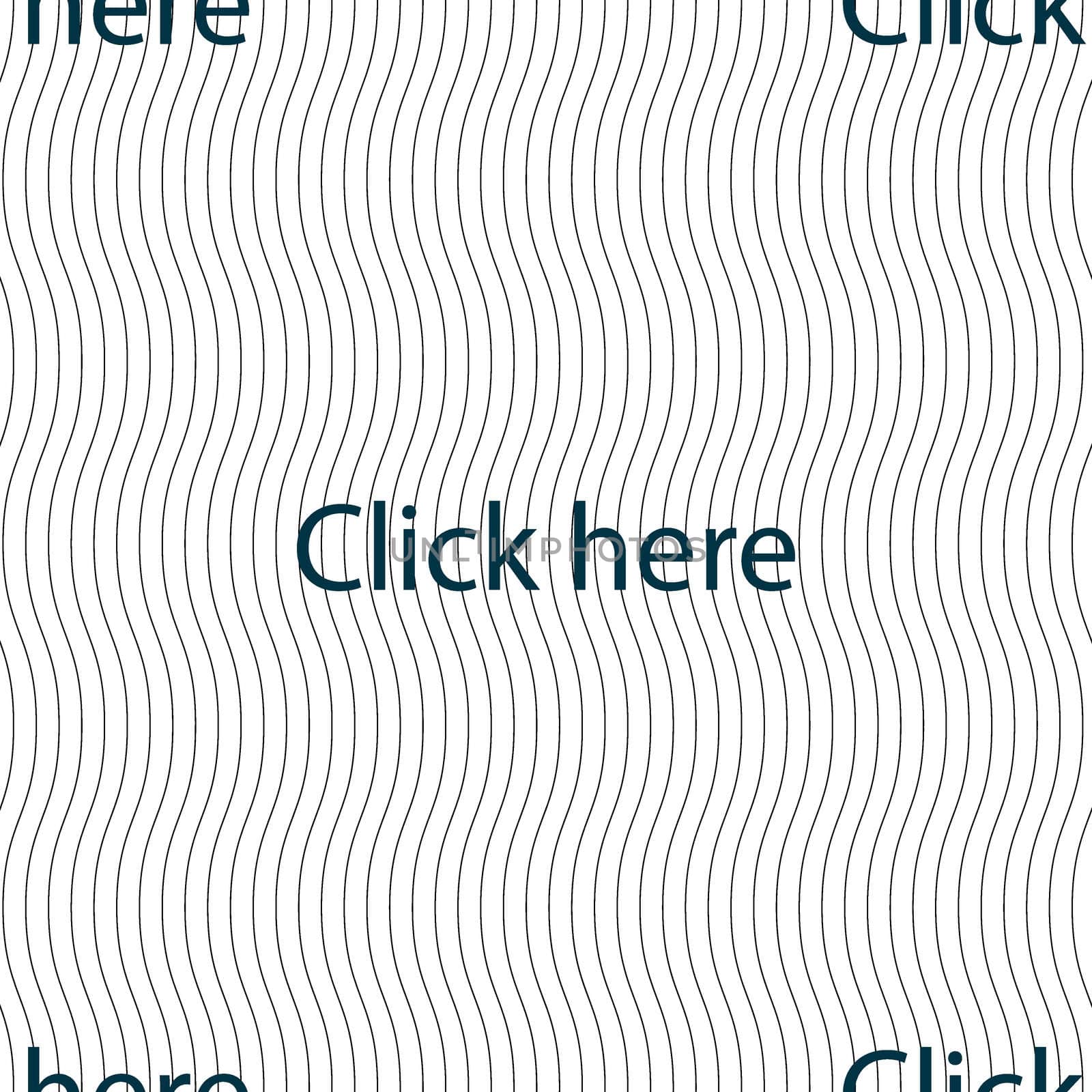 Click here sign icon. Press button. Seamless pattern with geometric texture. illustration