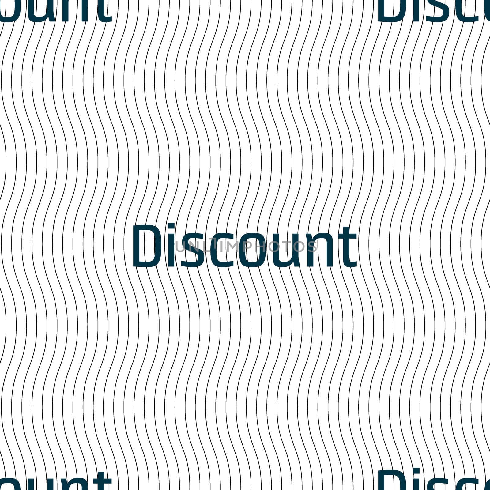 discount sign icon. Sale symbol. Special offer label. Seamless pattern with geometric texture. illustration