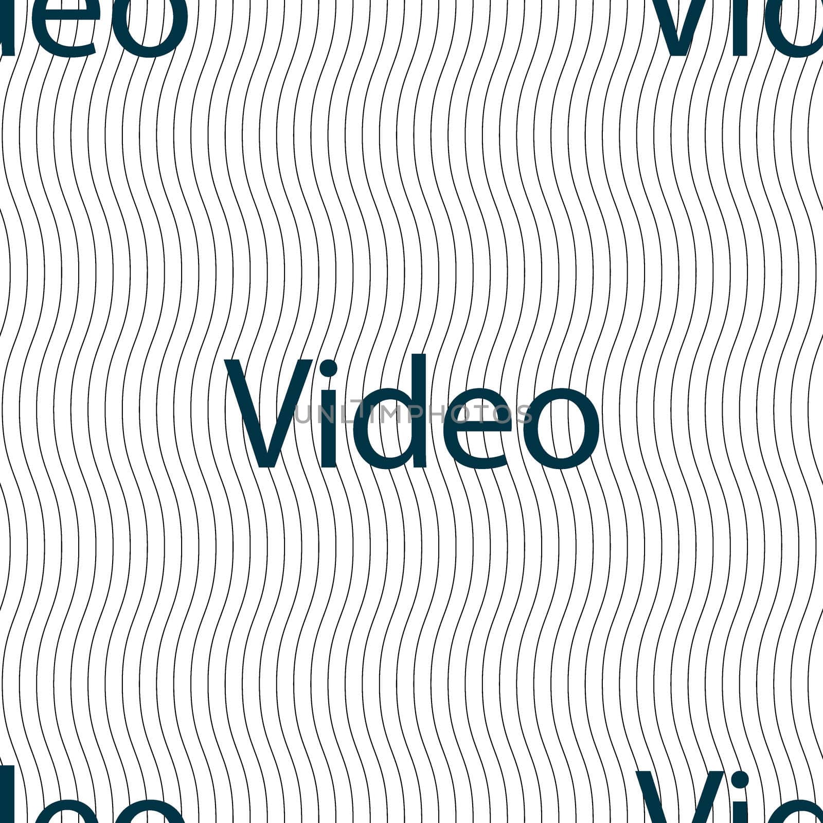 Play video sign icon. Player navigation symbol. Seamless pattern with geometric texture. illustration
