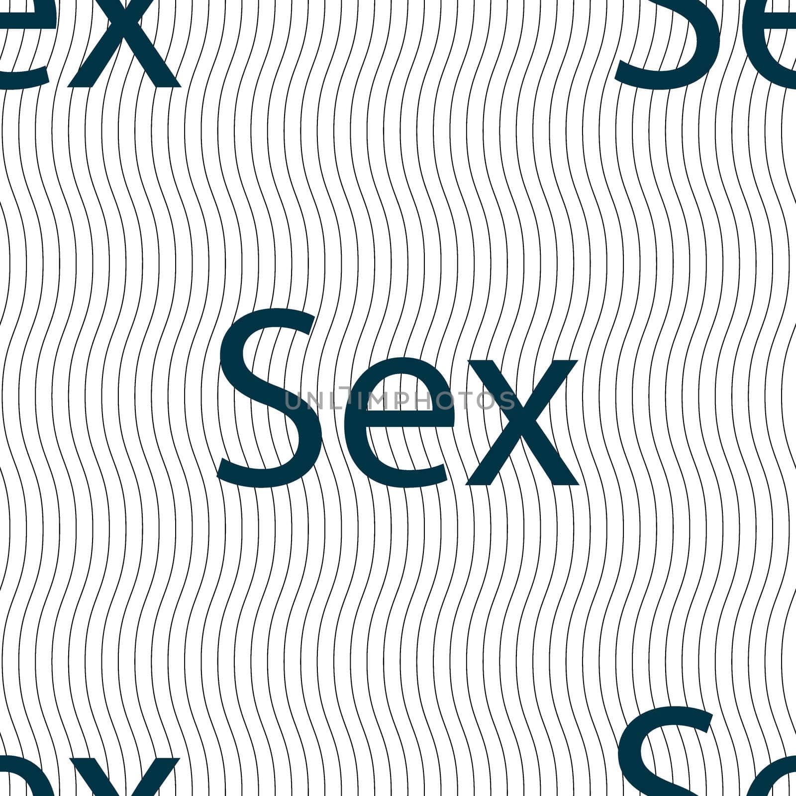 Safe love sign icon. Safe sex symbol. Seamless pattern with geometric texture. illustration