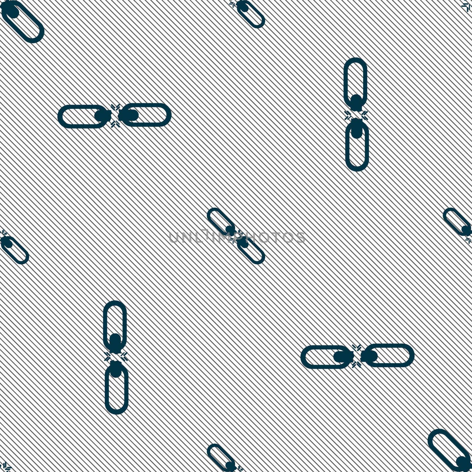 Broken connection flat single icon. Seamless pattern with geometric texture.  by serhii_lohvyniuk