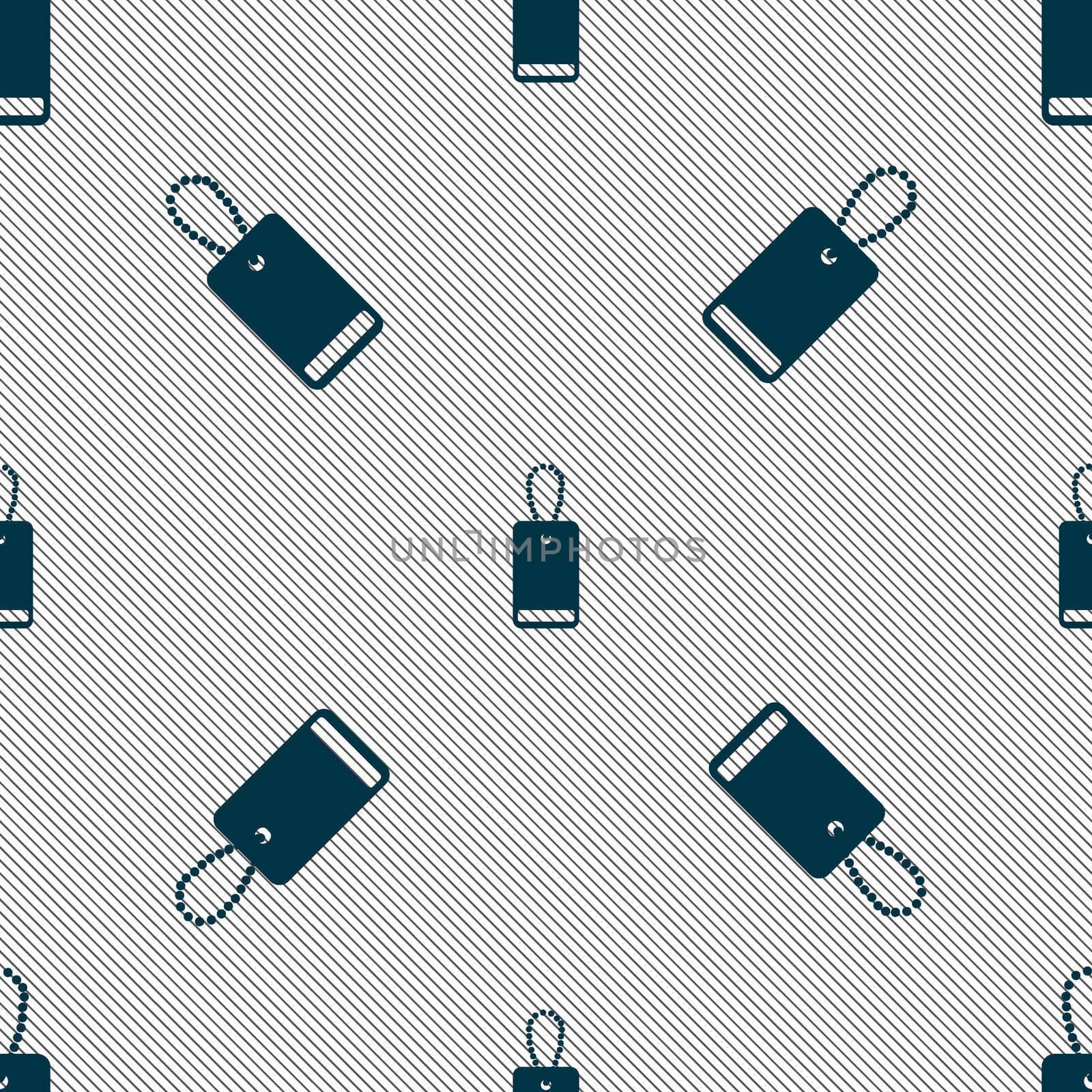 army chains icon sign. Seamless pattern with geometric texture. illustration