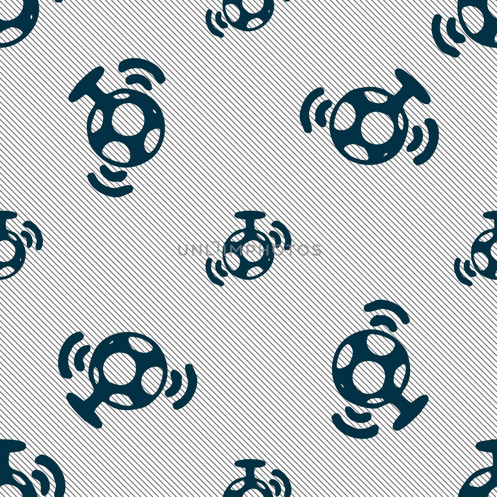 mirror ball disco icon sign. Seamless pattern with geometric texture. illustration