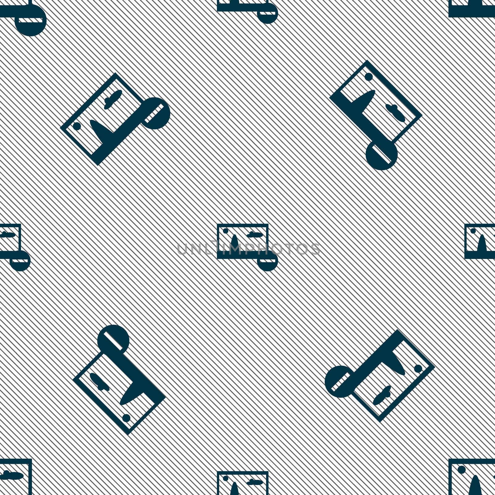 Minus File JPG sign icon. Download image file symbol. Set colourful buttons. Seamless pattern with geometric texture. illustration