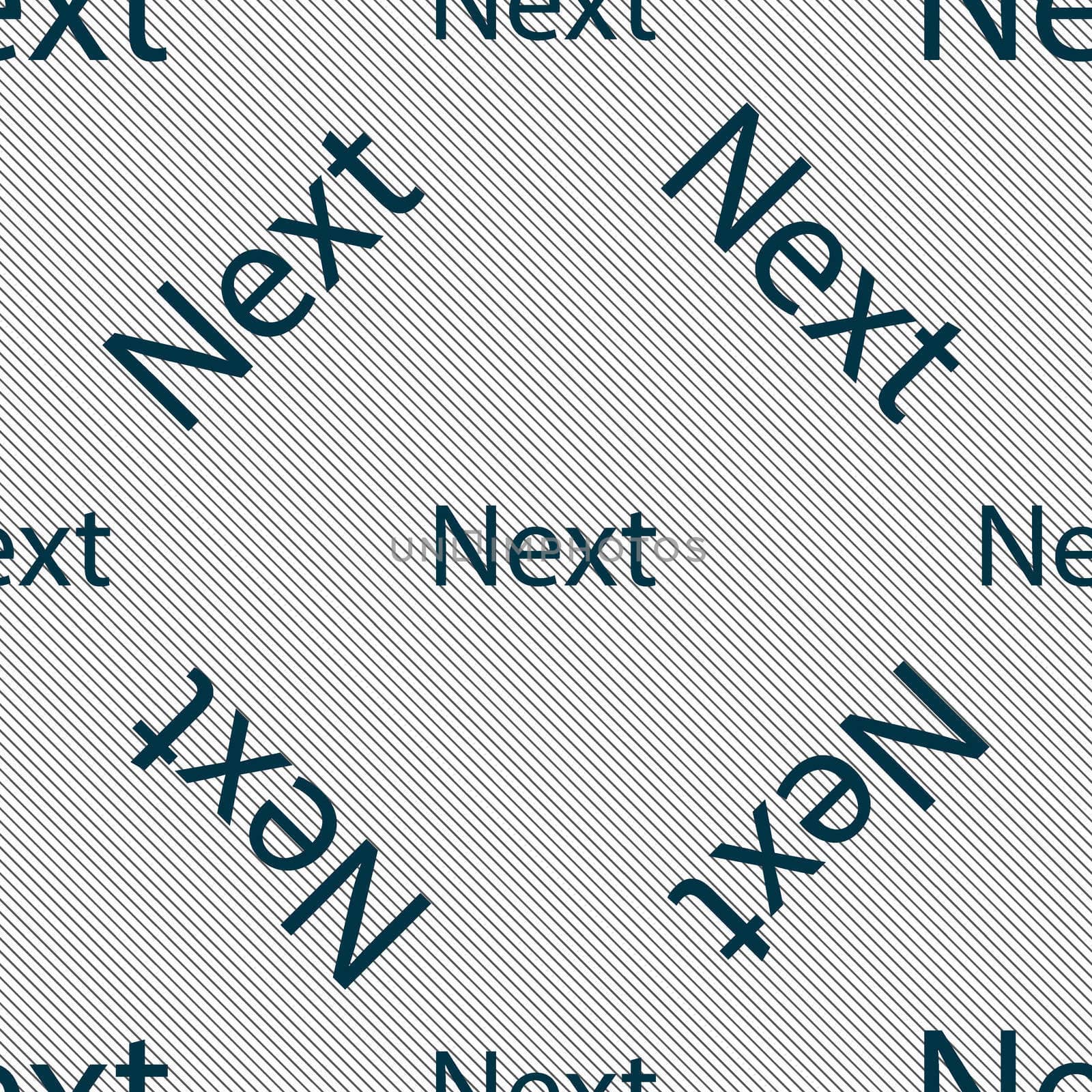Next sign icon. Navigation symbol. Seamless pattern with geometric texture.  by serhii_lohvyniuk