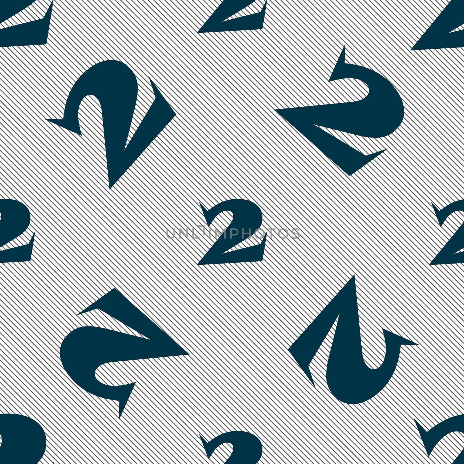 Second place award sign. Winner symbol. Step two. Seamless pattern with geometric texture.  by serhii_lohvyniuk