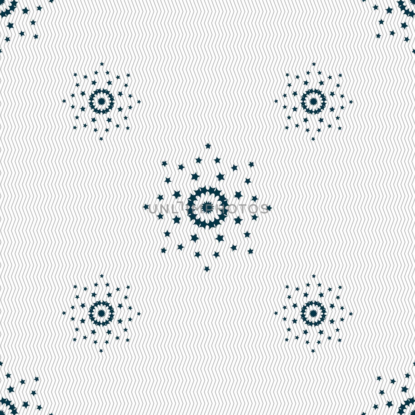 Star sign icon. Favorite button. Navigation symbol. Seamless pattern with geometric texture.  by serhii_lohvyniuk