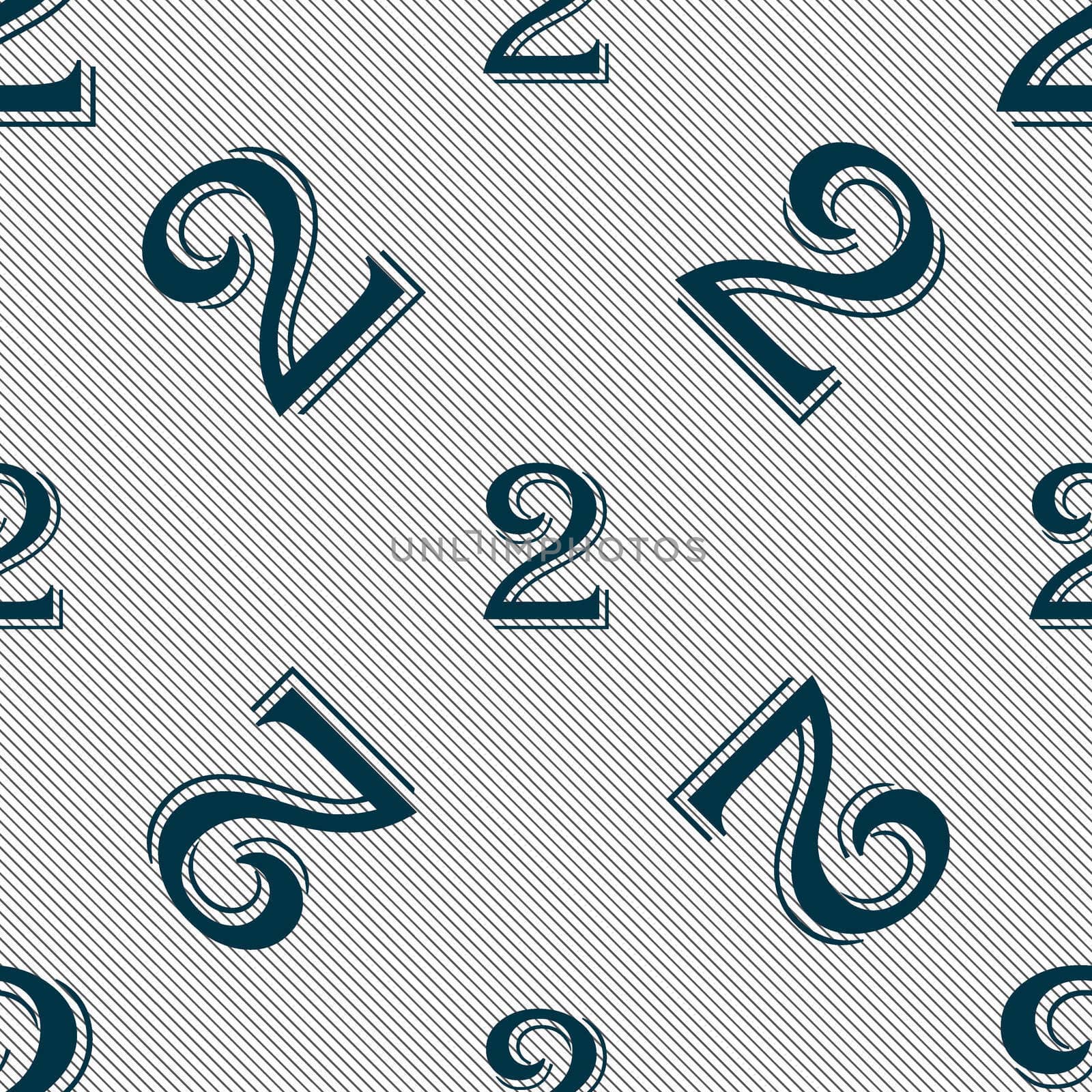 Second place award sign. Winner symbol. Step two. Seamless pattern with geometric texture.  by serhii_lohvyniuk