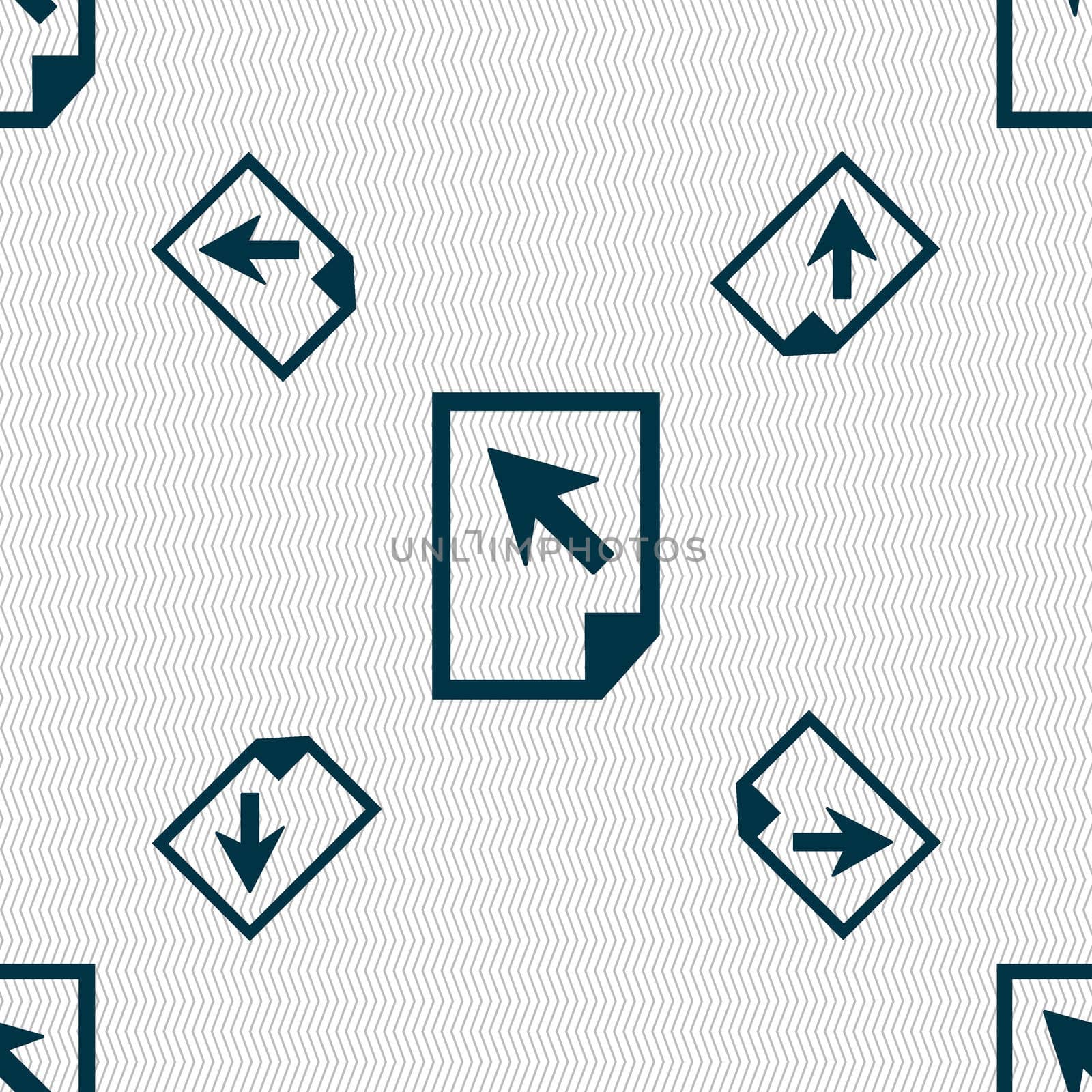 Text file sign icon. File document symbol. Seamless pattern with geometric texture.  by serhii_lohvyniuk