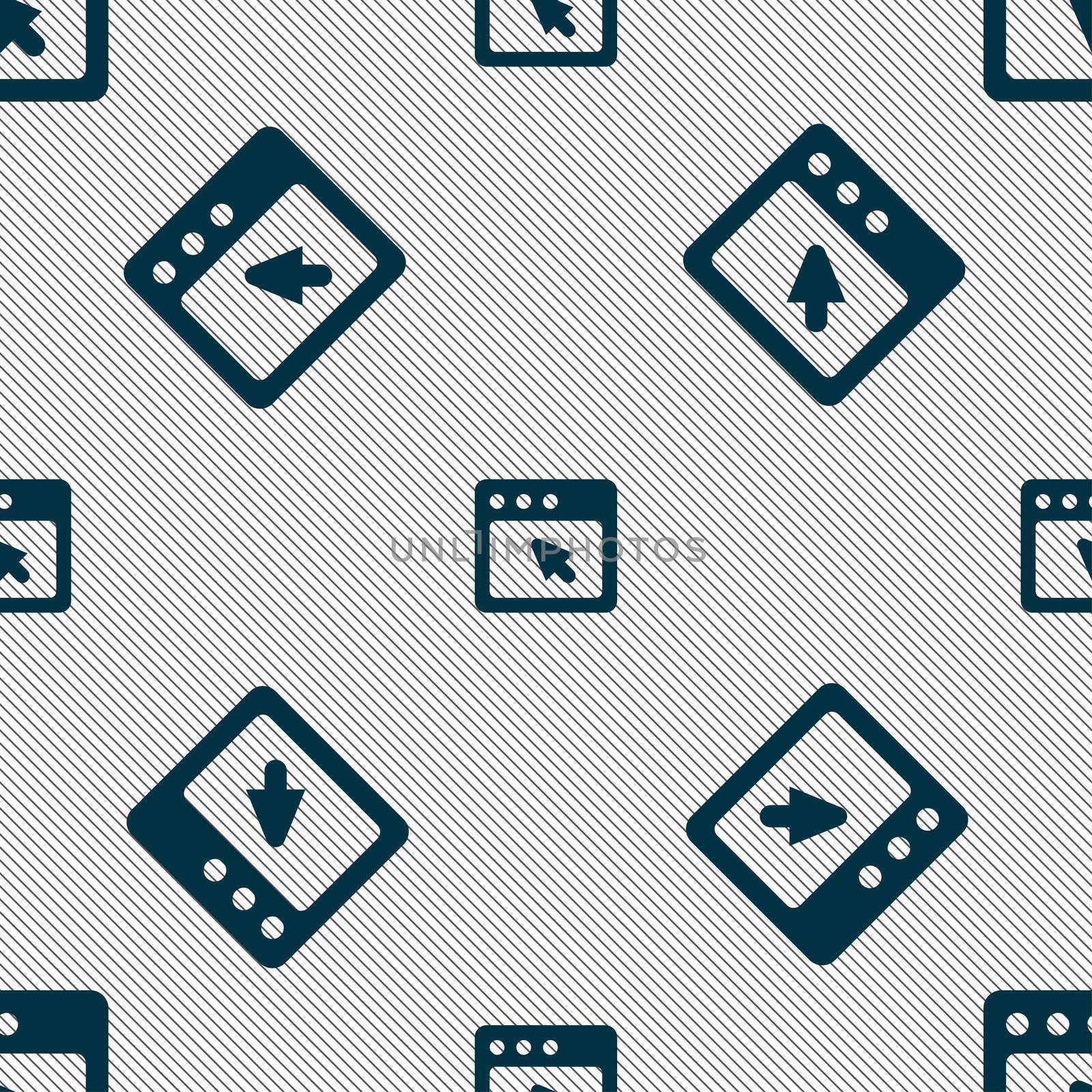 the dialog box icon sign. Seamless pattern with geometric texture. illustration