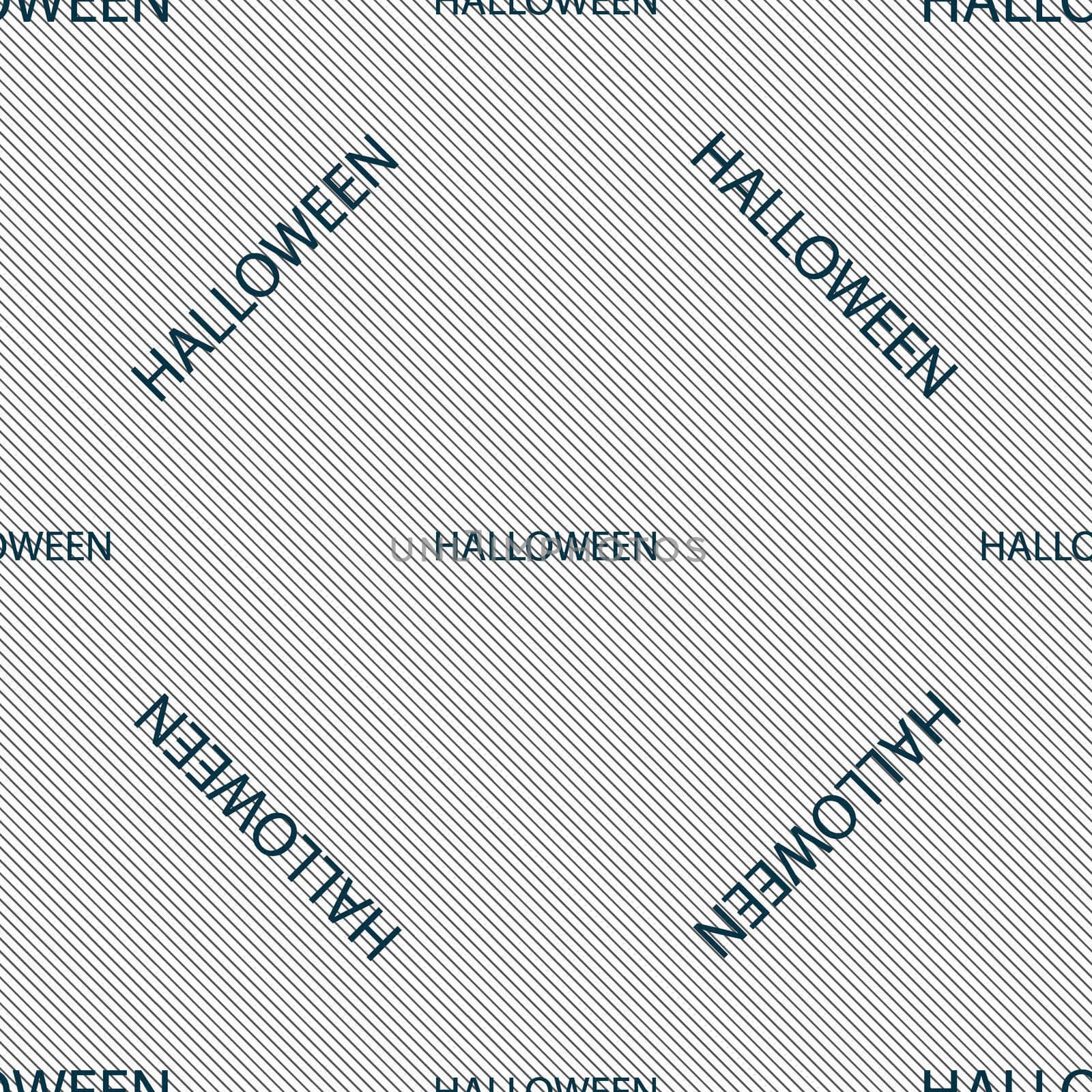 Halloween sign icon. Halloween-party symbol. Seamless pattern with geometric texture.  by serhii_lohvyniuk