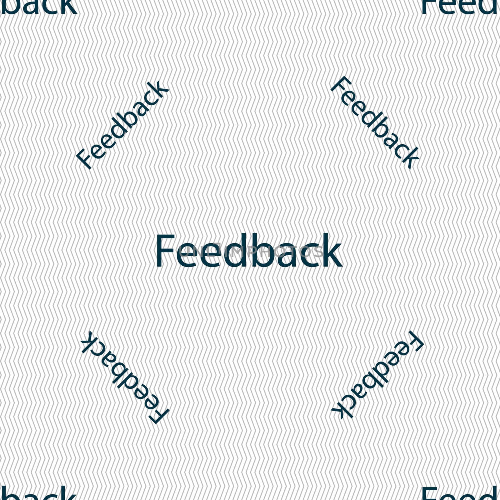 Feedback sign icon. Seamless pattern with geometric texture.  by serhii_lohvyniuk