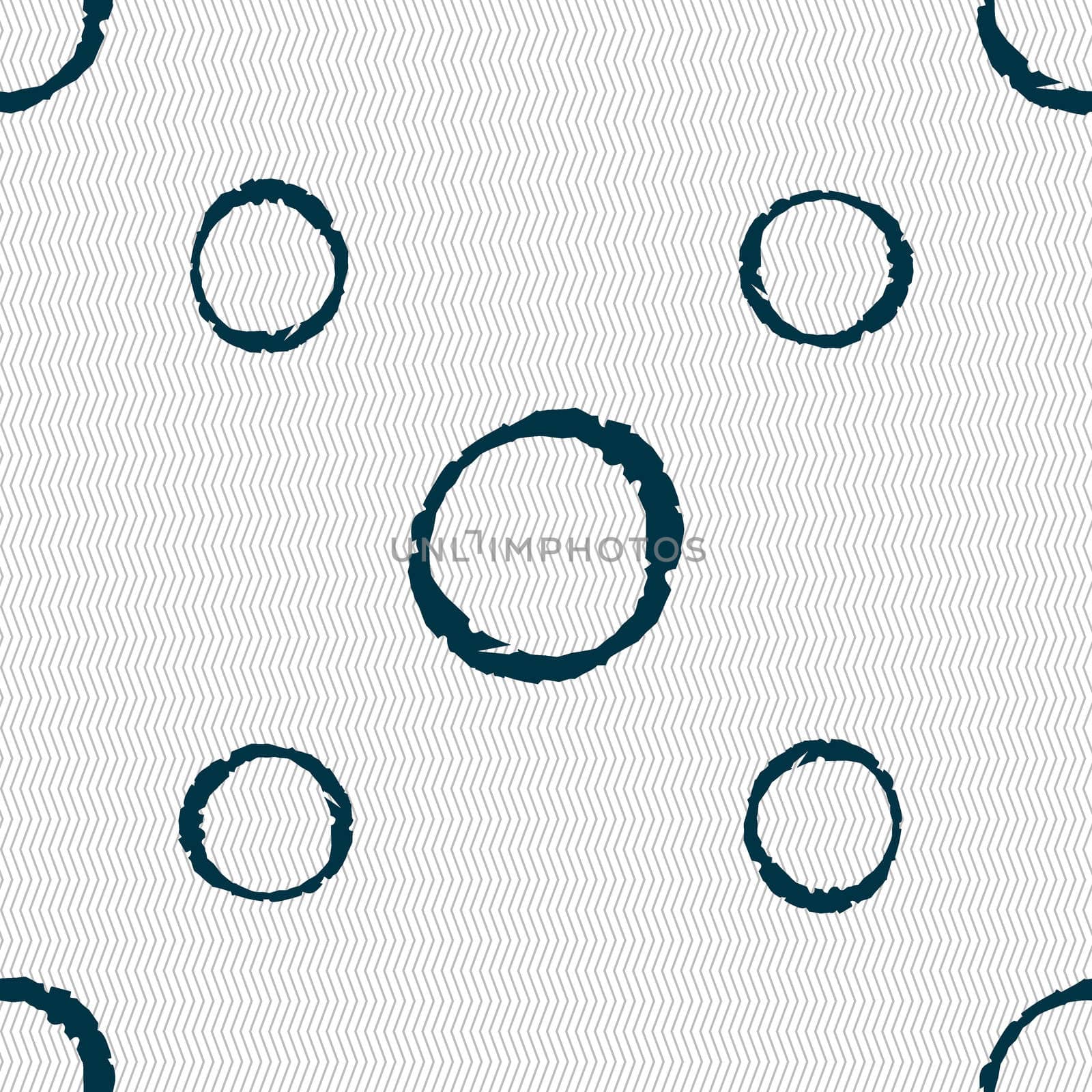 number zero icon sign. Seamless pattern with geometric texture. illustration