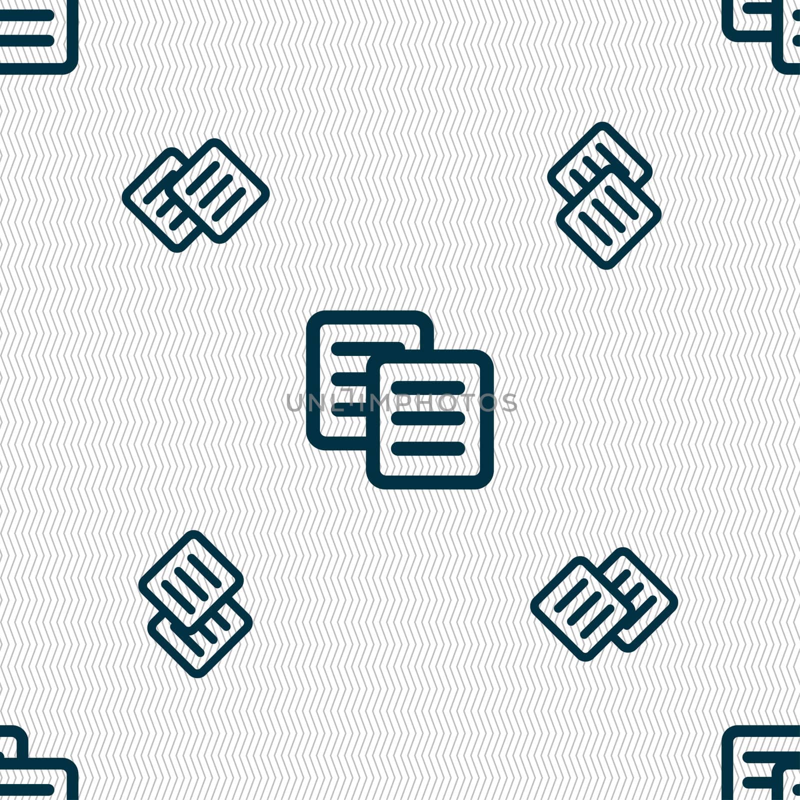 copy icon sign. Seamless pattern with geometric texture.  by serhii_lohvyniuk