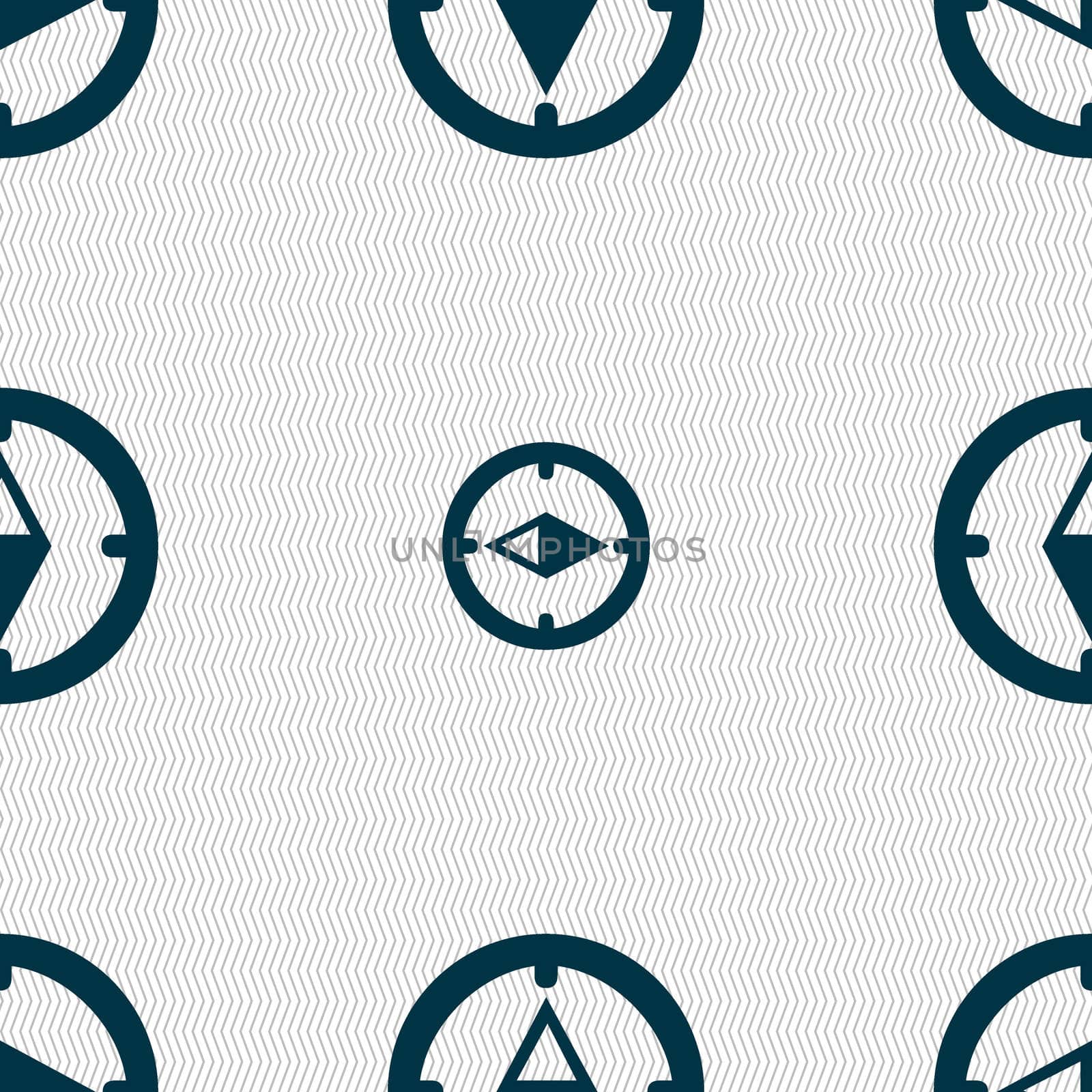 Compass sign icon. Windrose navigation symbol. Seamless abstract background with geometric shapes.  by serhii_lohvyniuk