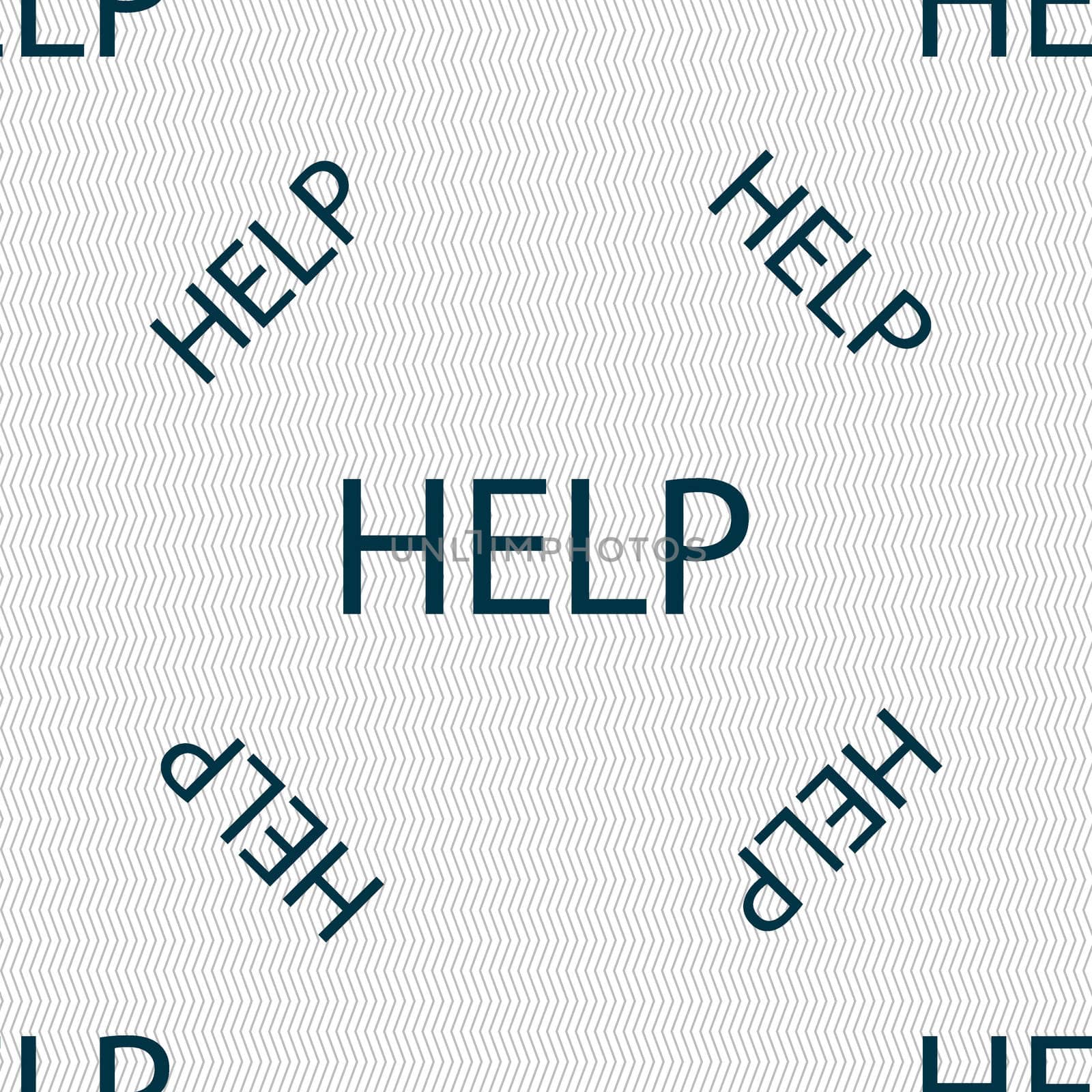 Help point sign icon. Question symbol. Seamless pattern with geometric texture. illustration