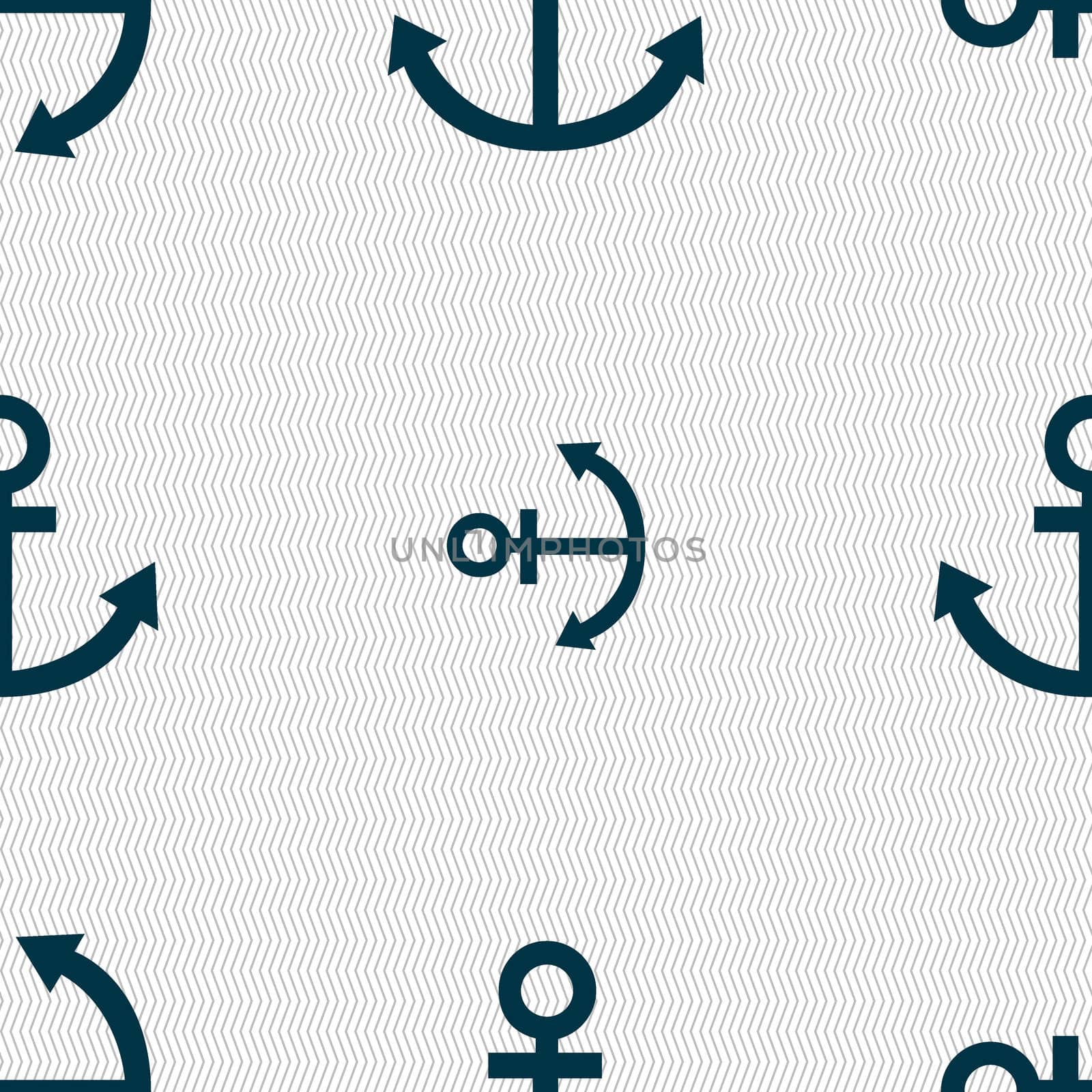 Anchor icon. Seamless abstract background with geometric shapes.  by serhii_lohvyniuk
