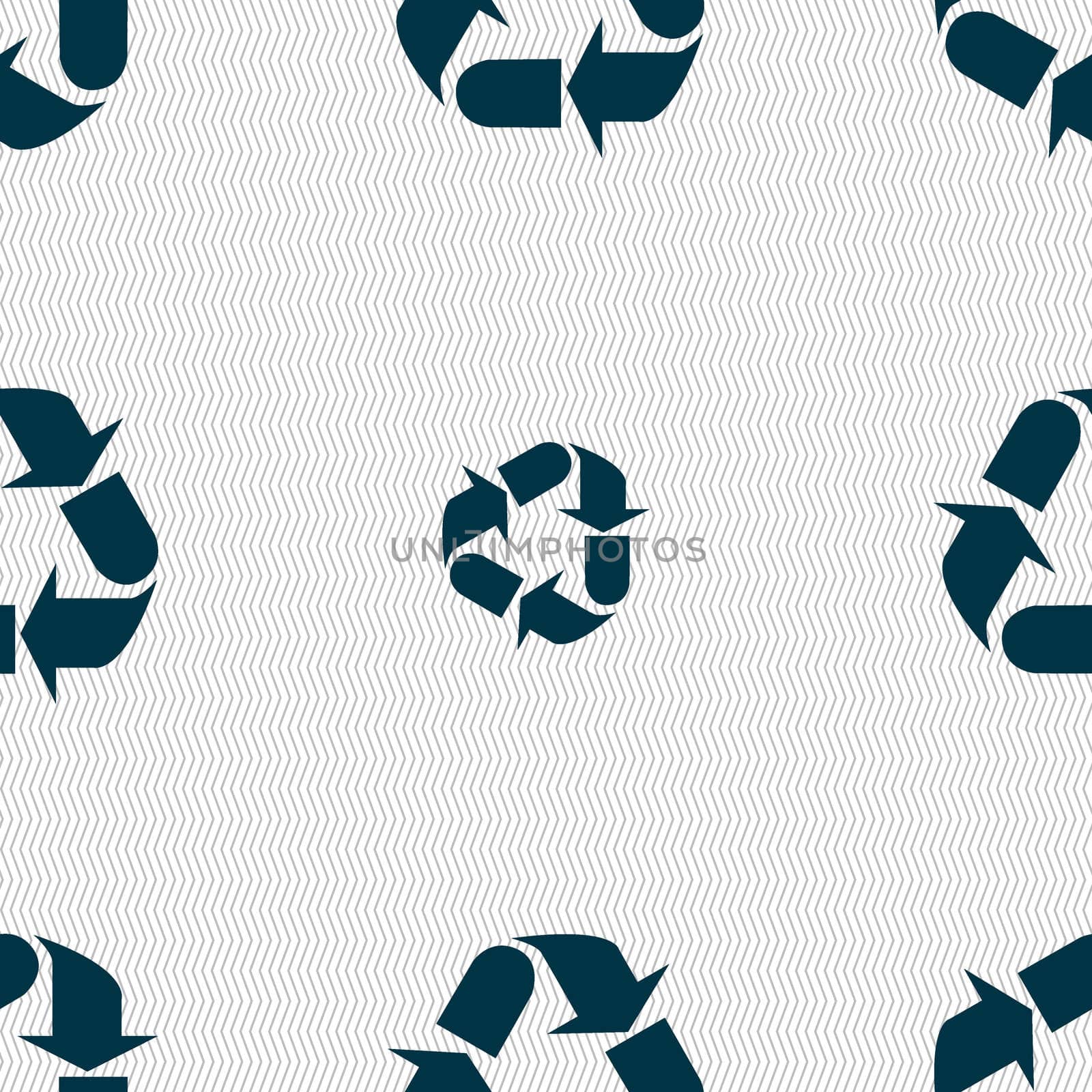 processing icon sign. Seamless abstract background with geometric shapes. illustration