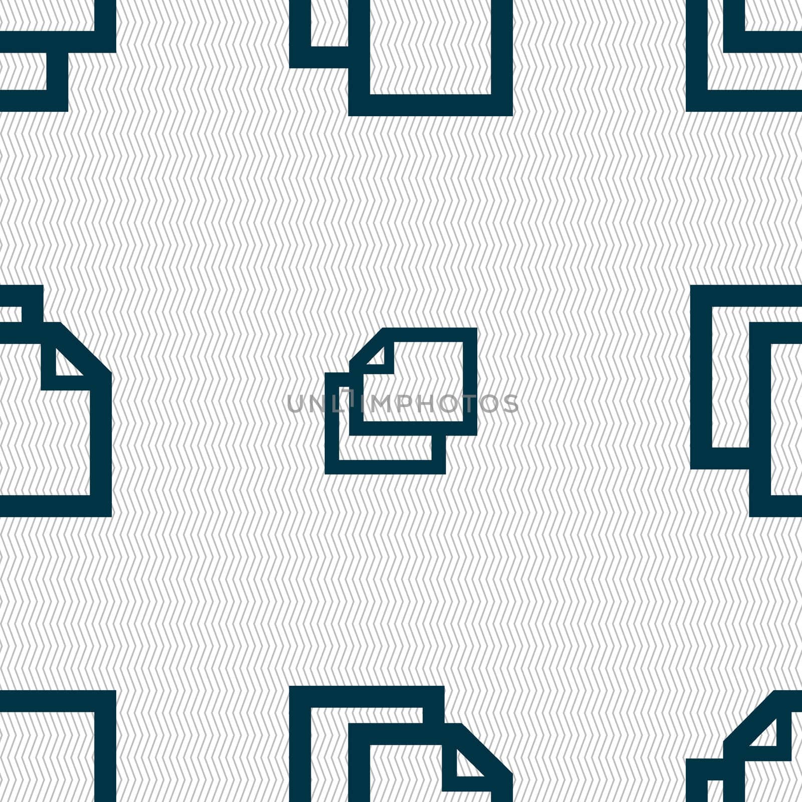 Edit document sign icon. content button.. Seamless abstract background with geometric shapes.  by serhii_lohvyniuk
