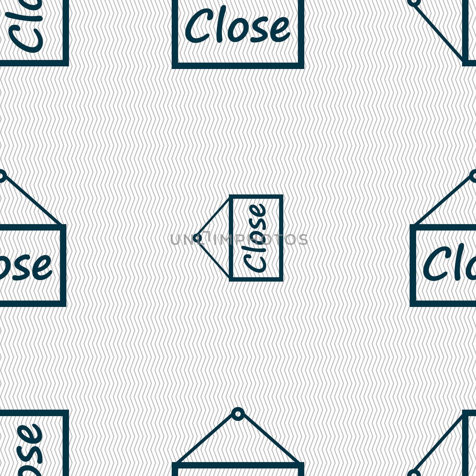 close icon sign. Seamless abstract background with geometric shapes.  by serhii_lohvyniuk