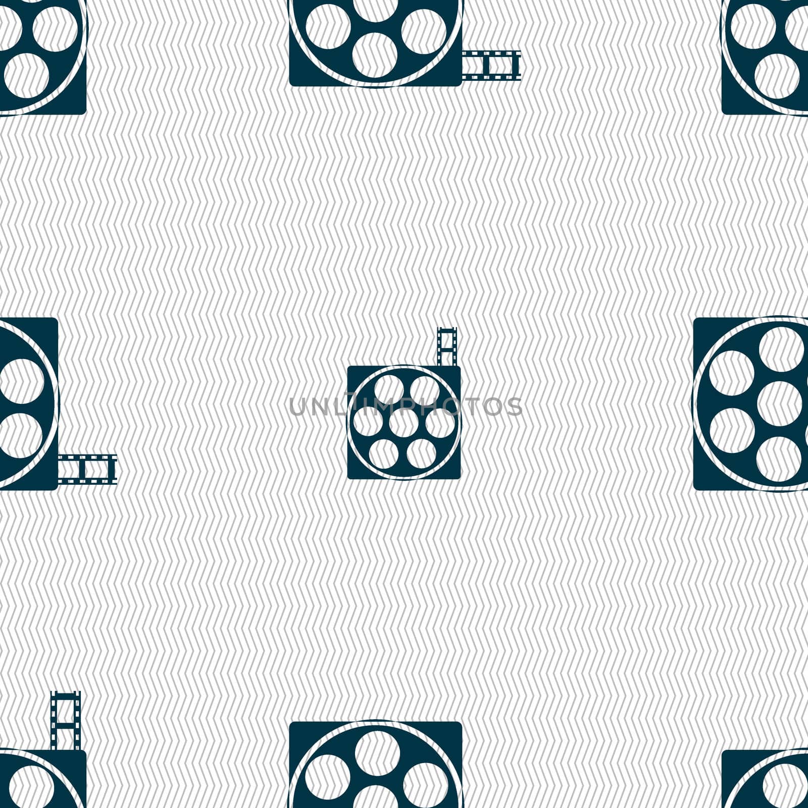 Video sign icon. frame symbol. Seamless abstract background with geometric shapes.  by serhii_lohvyniuk