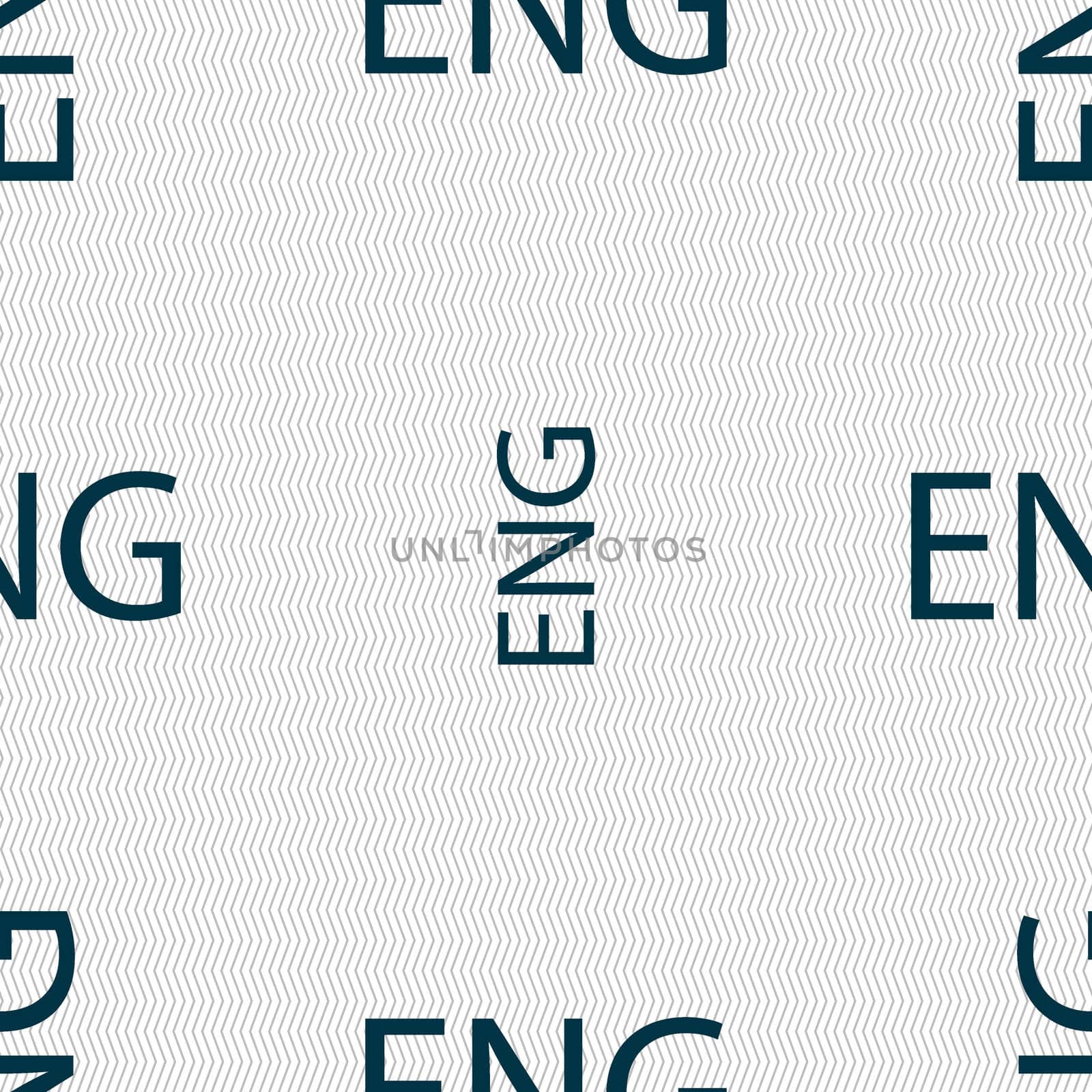 English sign icon. Great Britain symbol. Seamless abstract background with geometric shapes. illustration