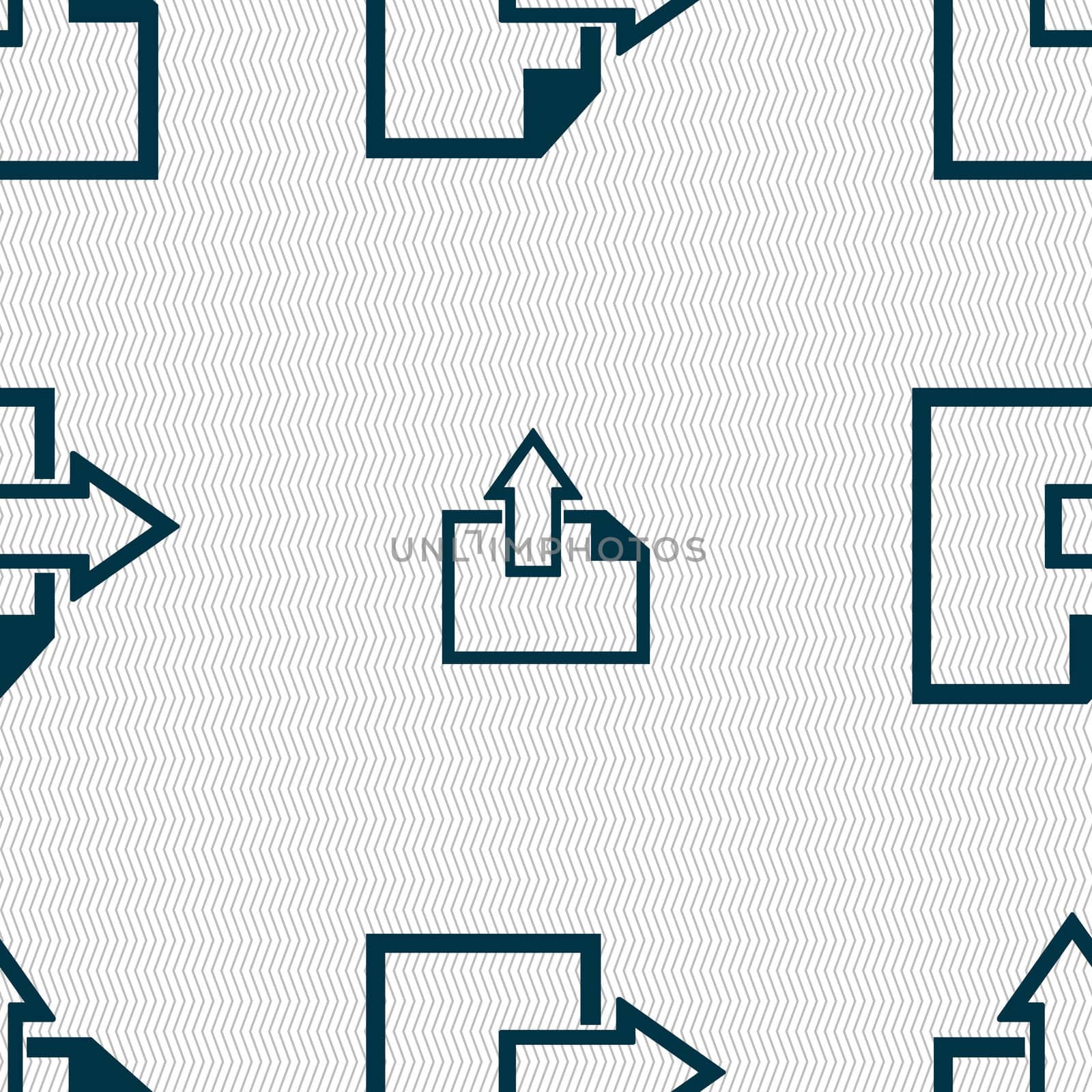 Export file icon. File document symbol. Seamless abstract background with geometric shapes.  by serhii_lohvyniuk