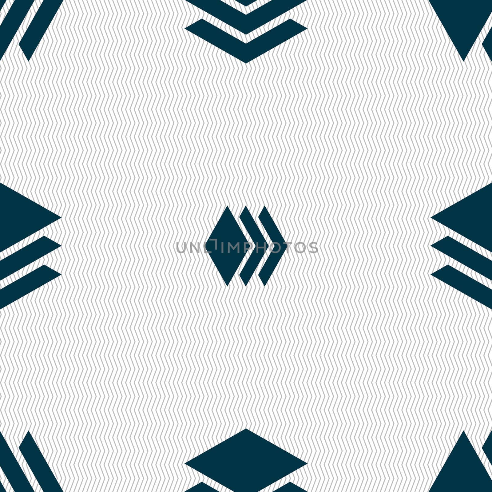 Layers icon sign. Seamless abstract background with geometric shapes.  by serhii_lohvyniuk