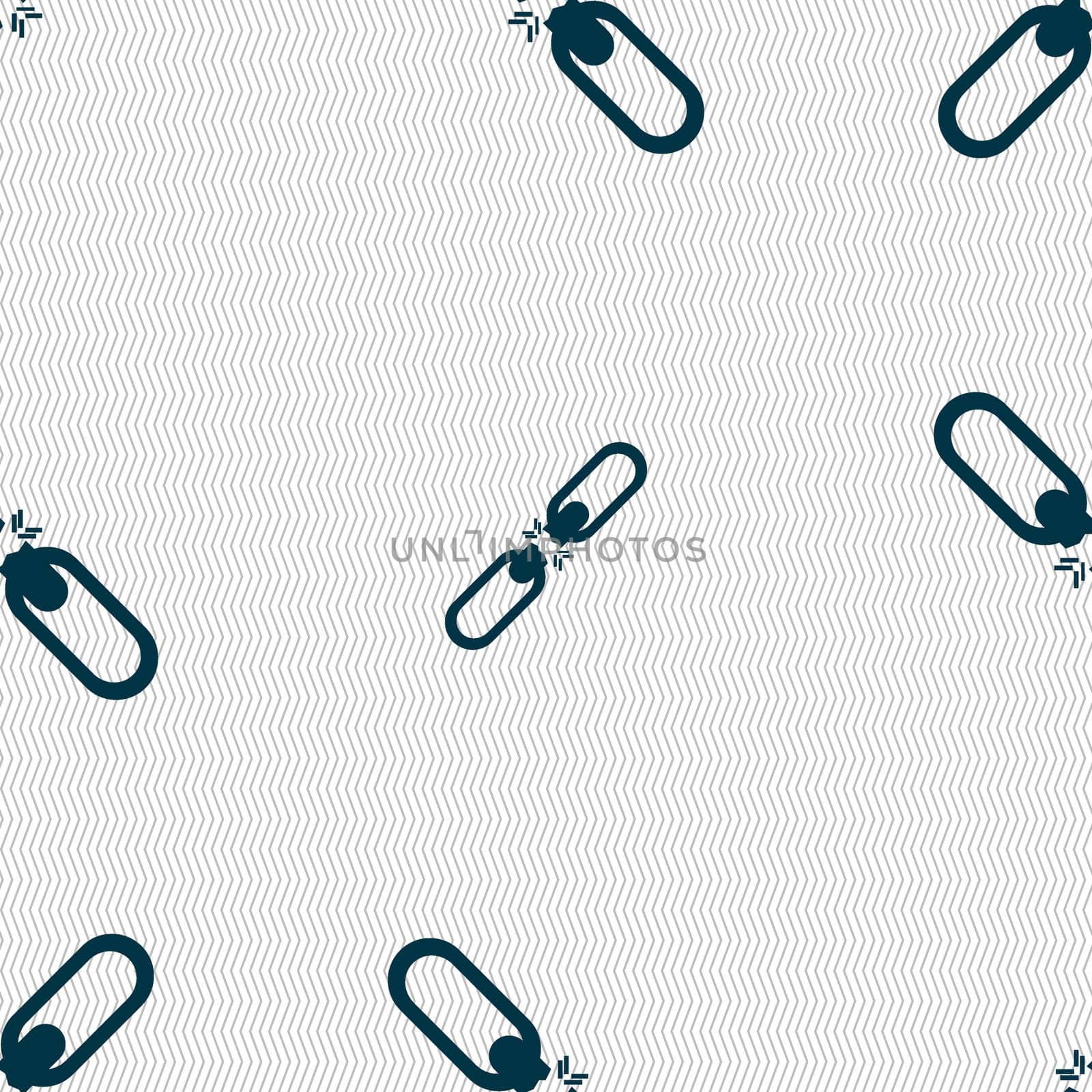 Broken connection flat single icon. Seamless abstract background with geometric shapes. illustration