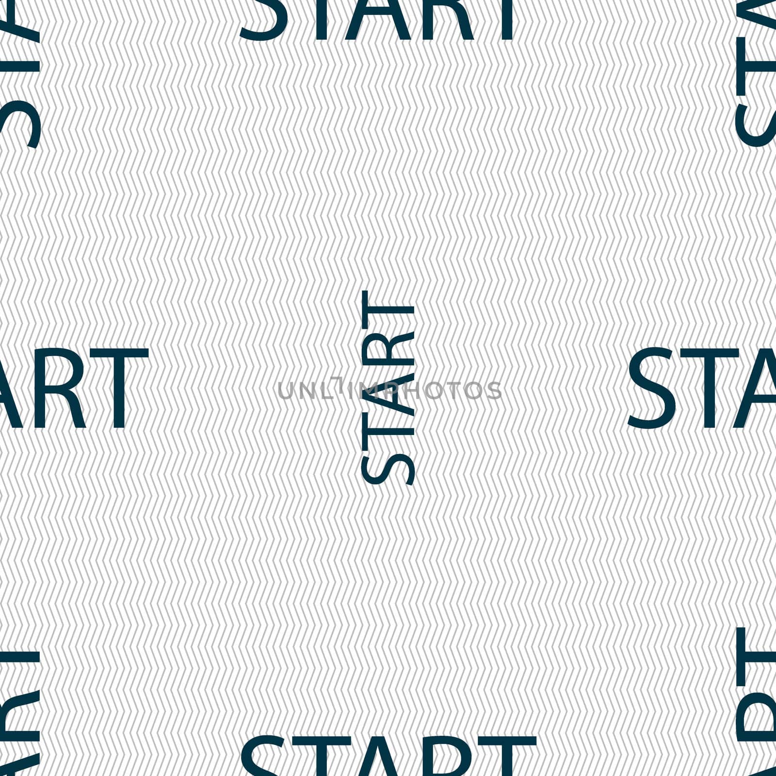 Start engine sign icon. Seamless abstract background with geometric shapes.  by serhii_lohvyniuk