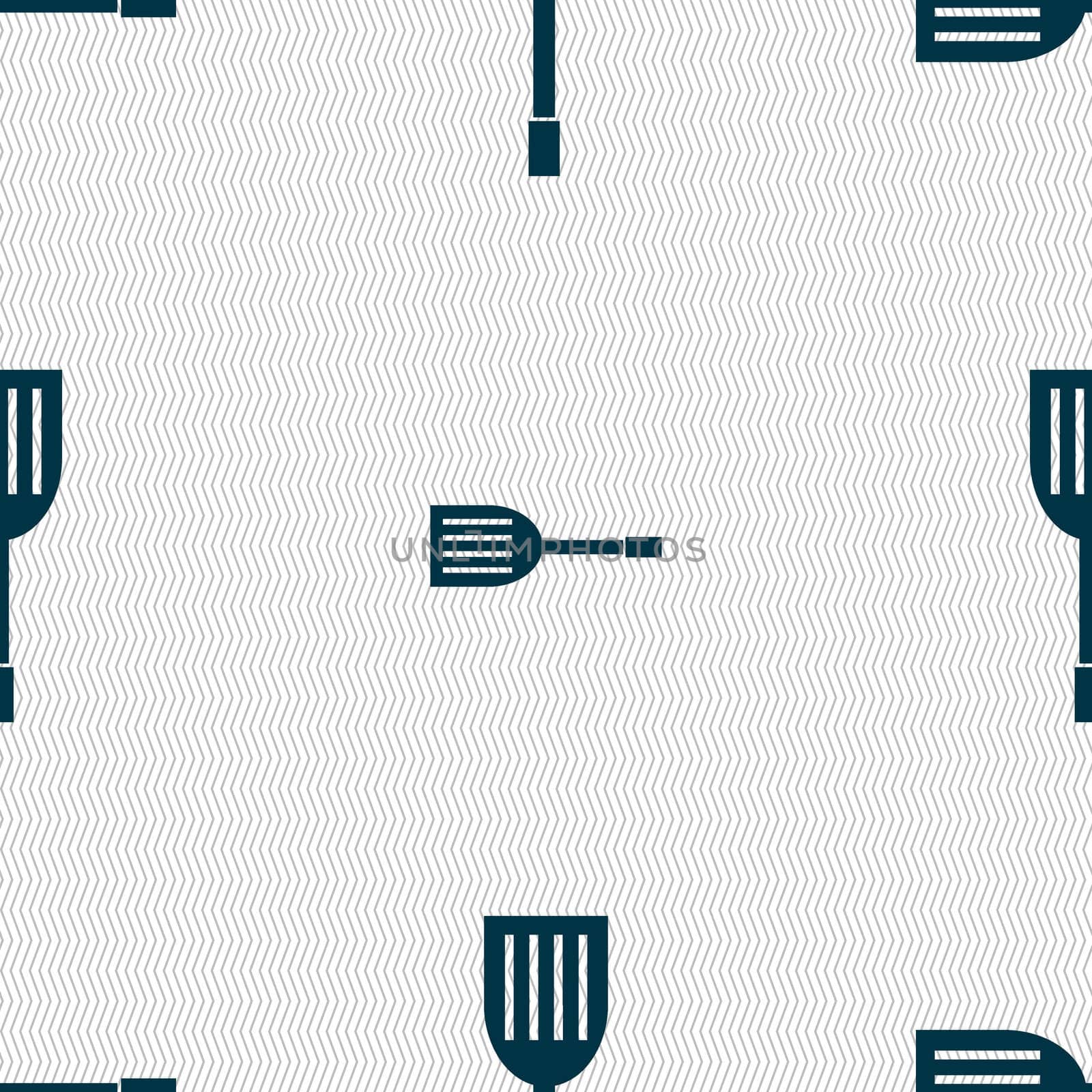 Kitchen appliances icon sign. Seamless abstract background with geometric shapes.  by serhii_lohvyniuk