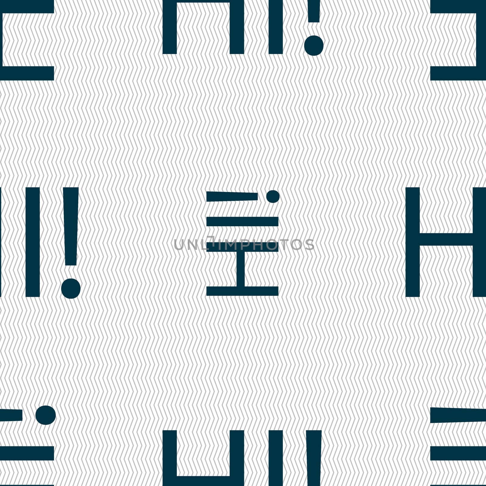 HI sign icon. India translation symbol. Seamless abstract background with geometric shapes. illustration